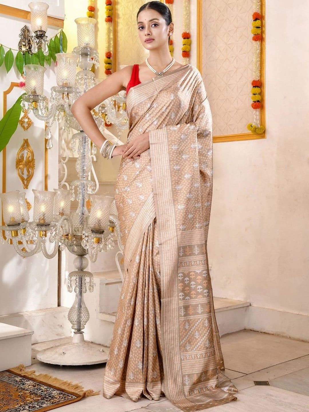 ARQIVO Silk Blend Handloom Saree - view 1