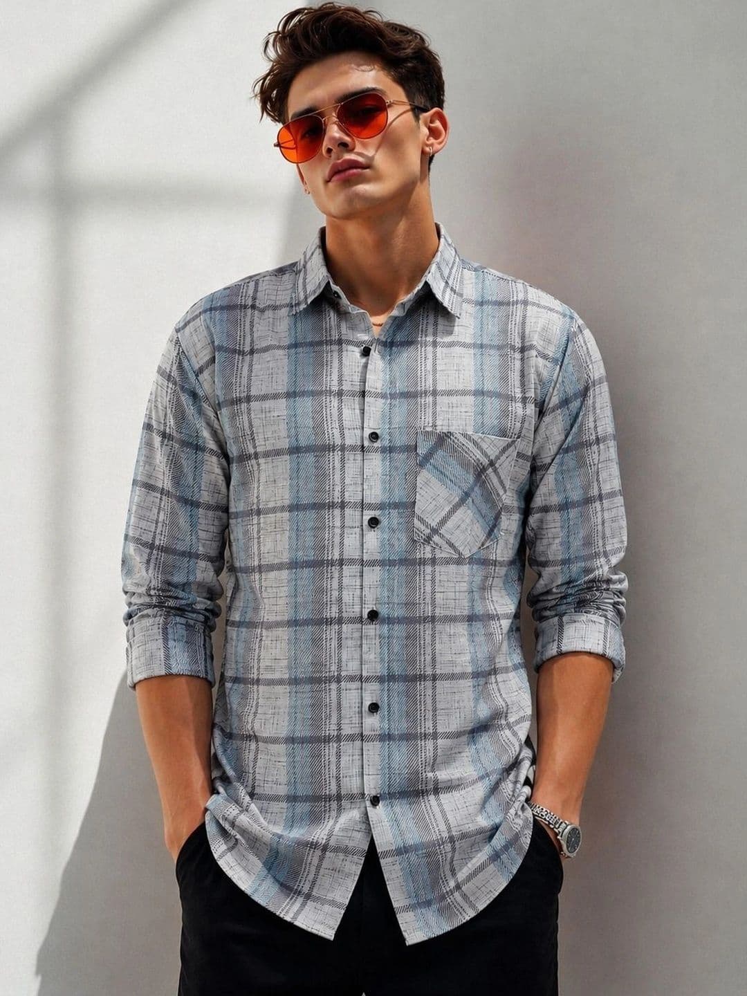 Mast & Harbour Men Comfort Checked Casual Shirt - view 1
