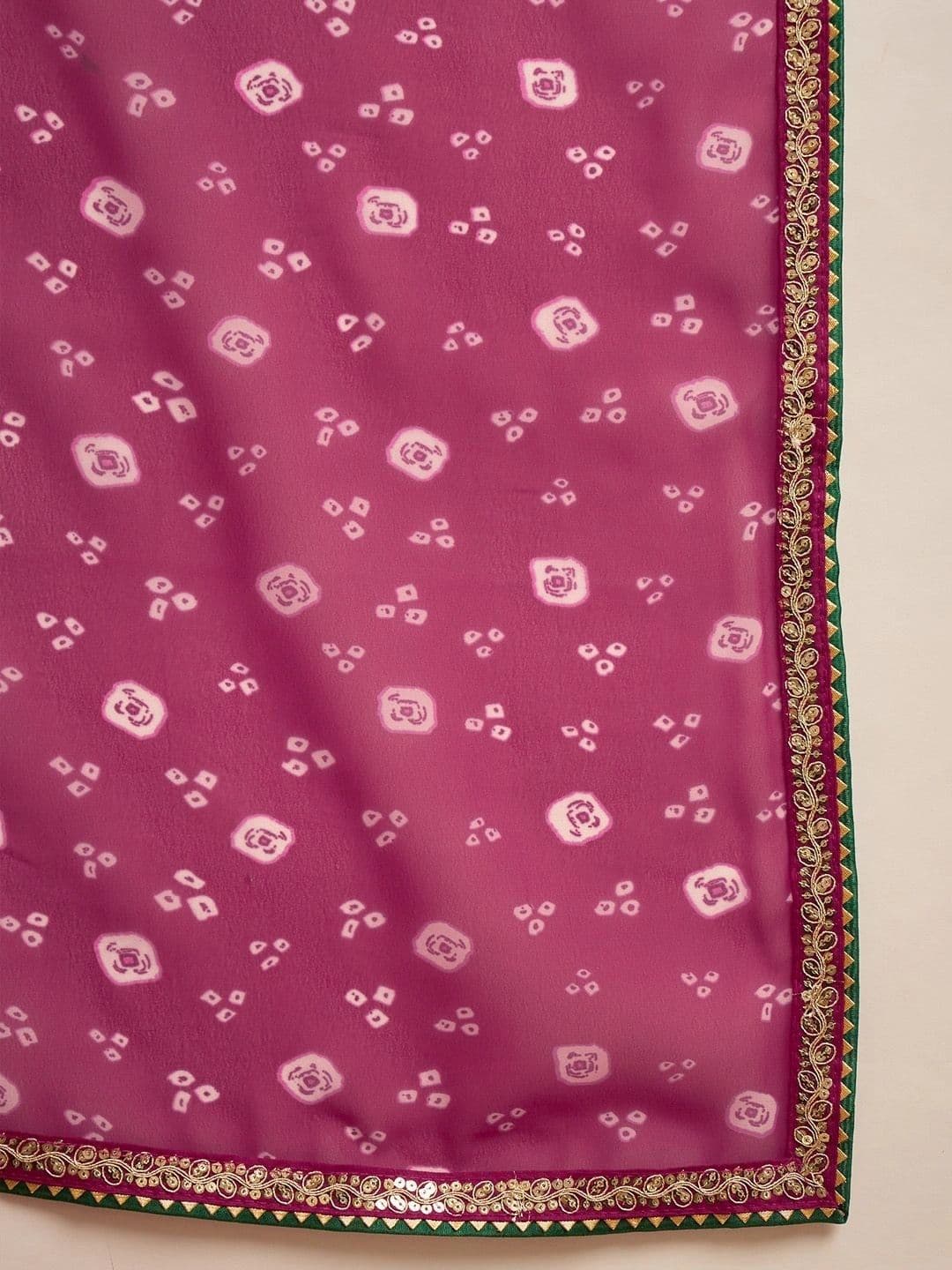Sangria Bandhani Poly Georgette Designer Bandhani Saree thumbnail 7