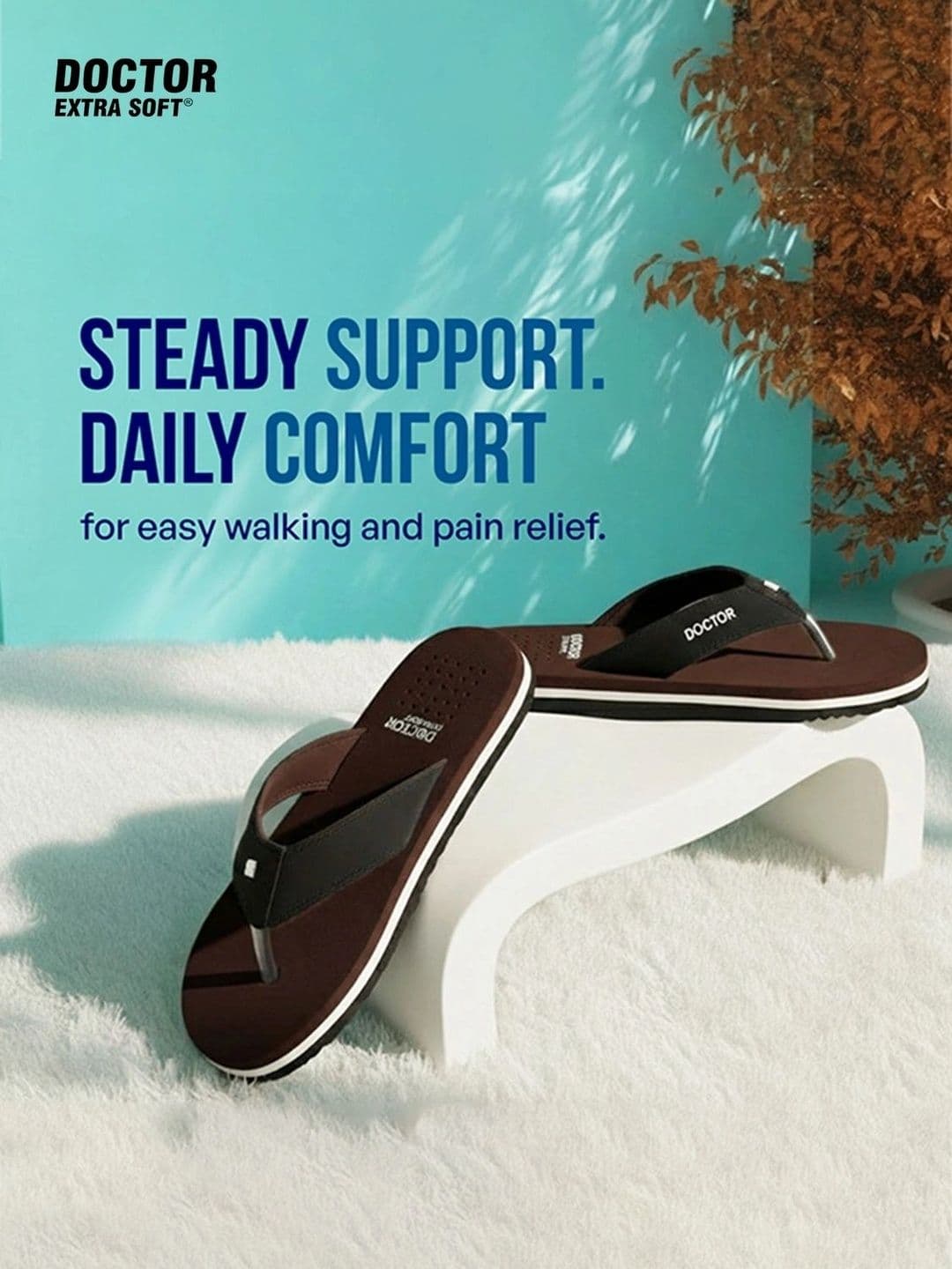 DOCTOR EXTRA SOFT Men Orthopedic Non-Slip Thong Flip-Flops thumbnail 3