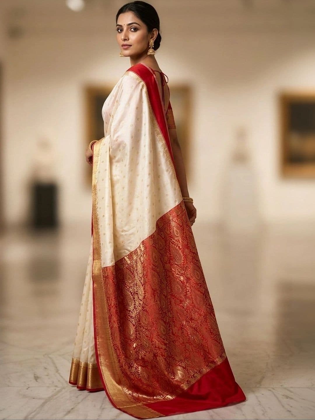 Silk Loomluxe Woven Design Zari Art Silk Saree thumbnail 2