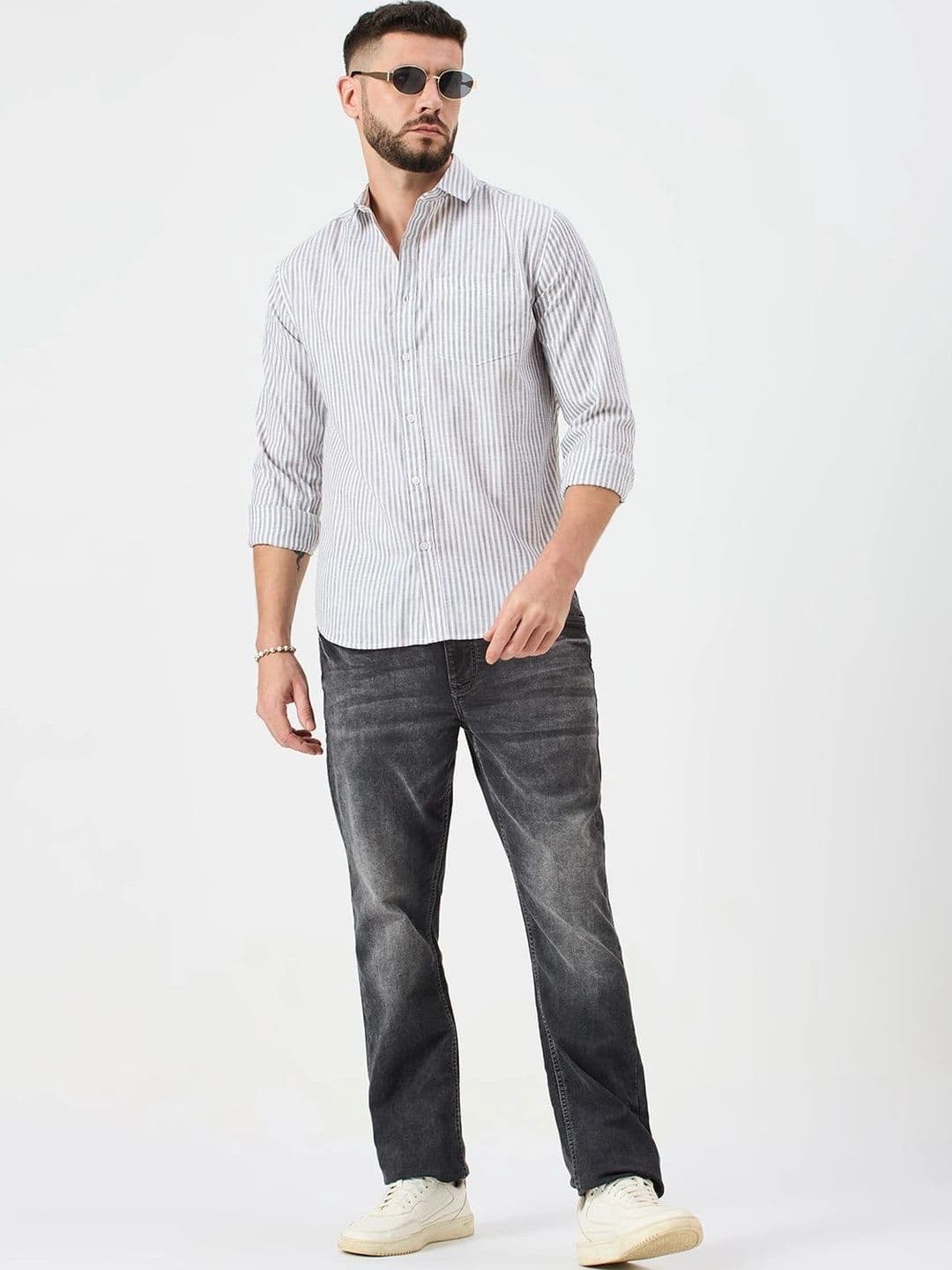 Mast & Harbour Men Comfort Striped Casual Shirt thumbnail 4