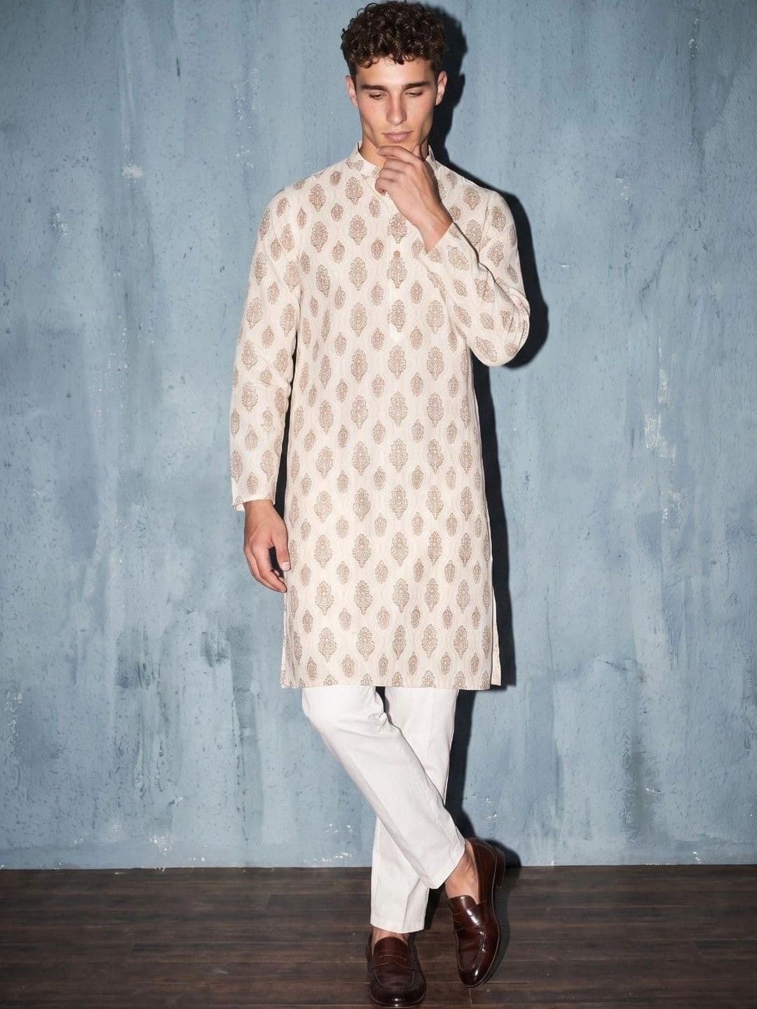 DRIP CHOWK Men Ethnic Motifs Printed Kurta thumbnail 2