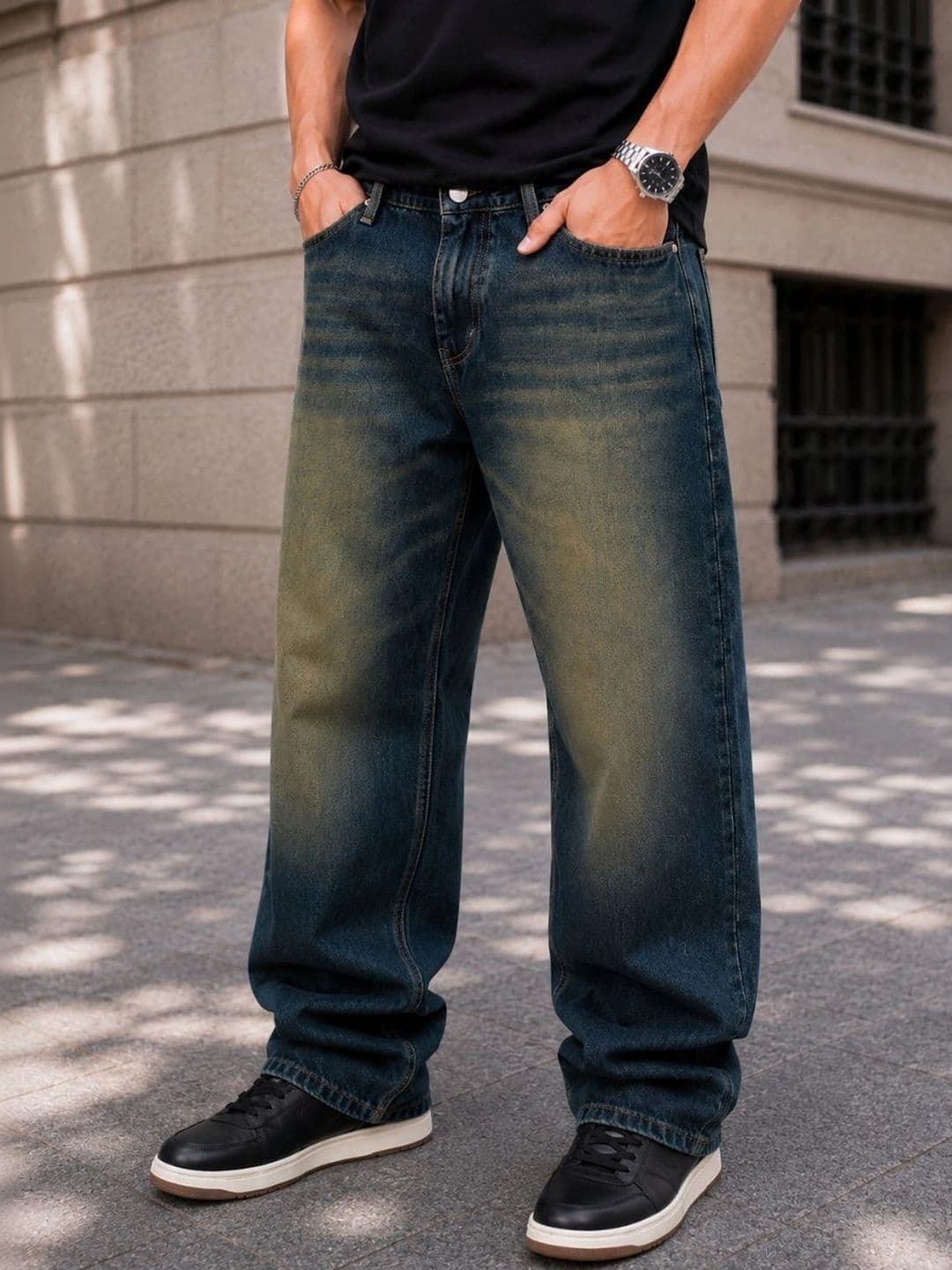 MQ Denim Men Straight Fit Mid-Rise Light Fade Jeans thumbnail 2