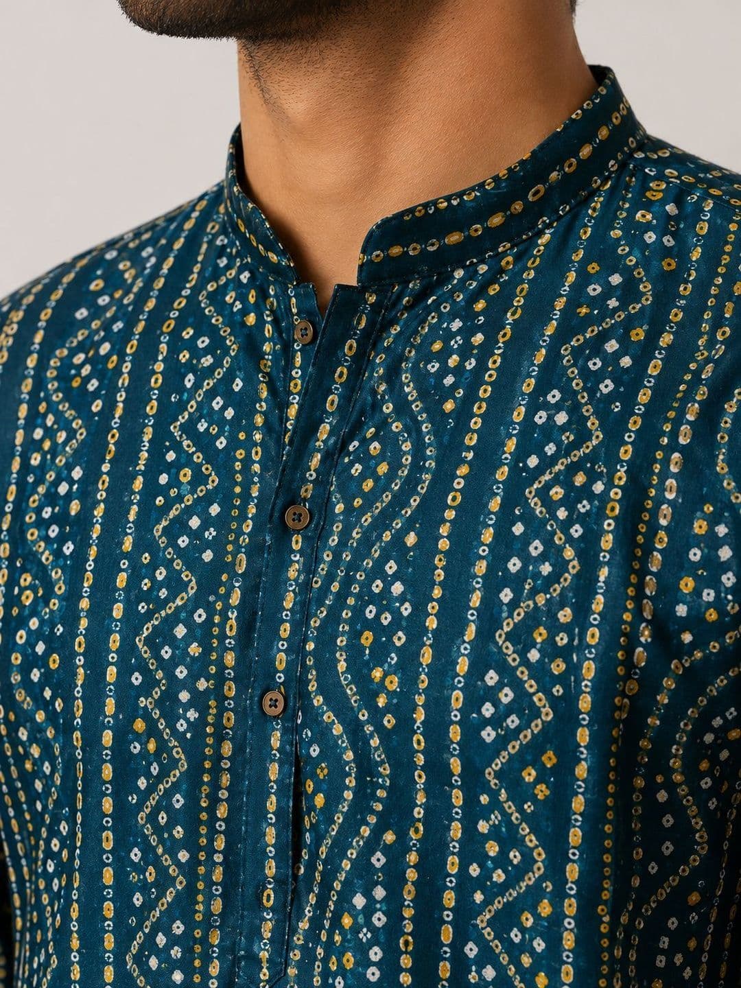 Anouk Men Ethnic Motifs Printed Indie Prints Kurta thumbnail 5