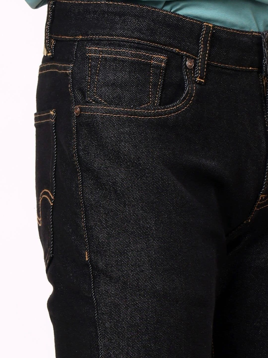Stylox Men Comfort Relaxed Fit Mid-Rise Stretchable Jeans thumbnail 4