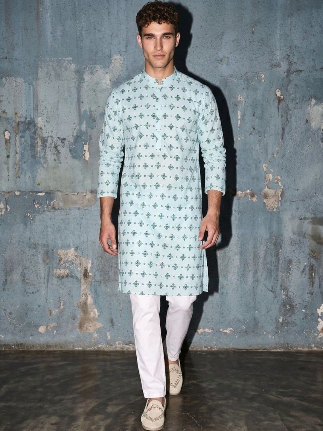 DRIP CHOWK Men Geometric Printed Kurta - view 1