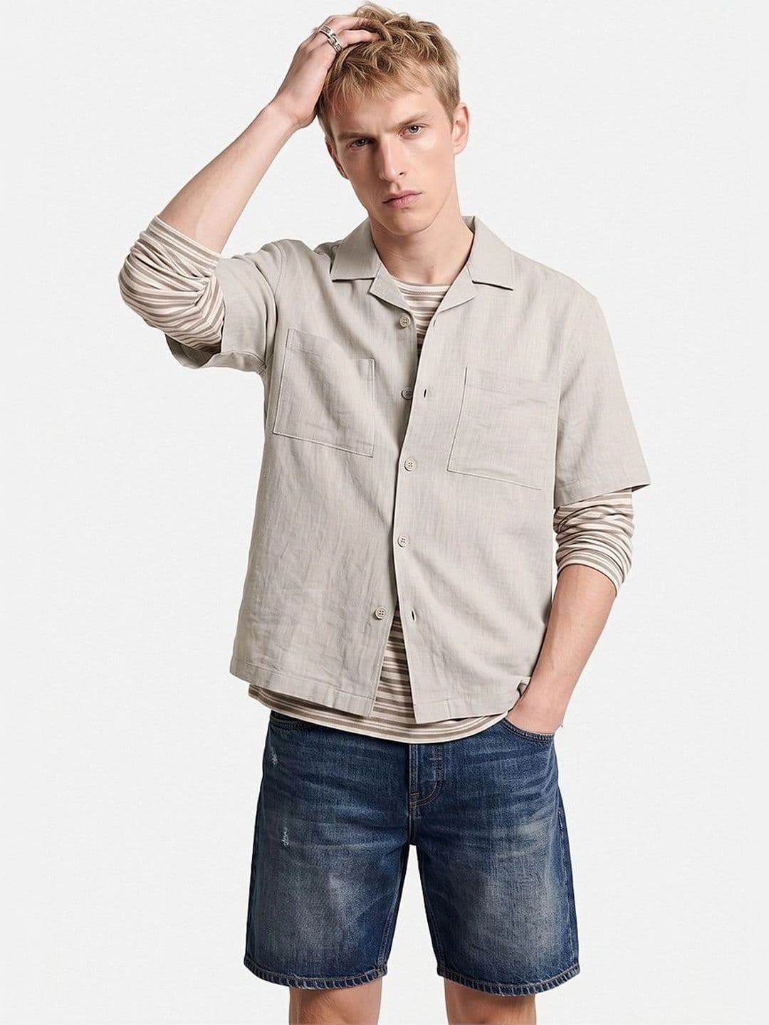 Snitch Men Boxy Casual Shirt thumbnail 7