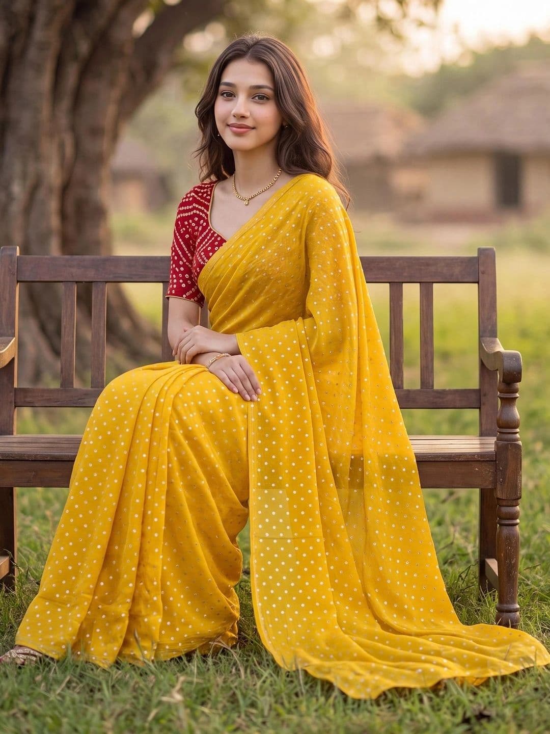 Looootnest Pure Georgette Saree thumbnail 2