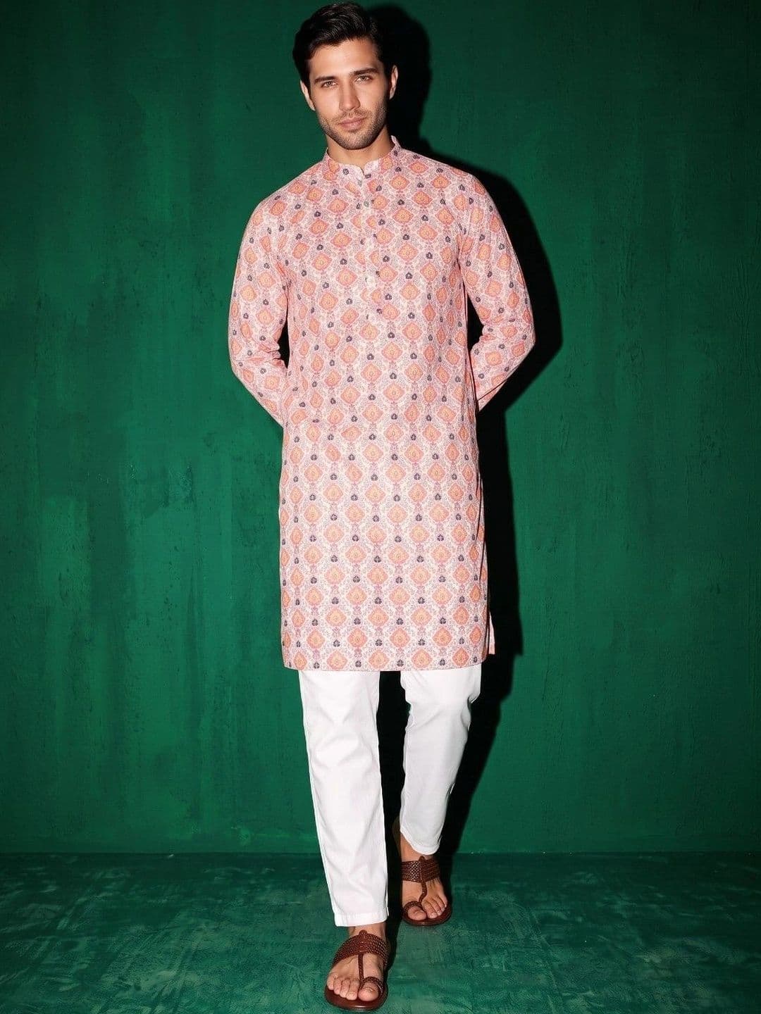 DRIP CHOWK Men Ethnic Motifs Printed Kurta thumbnail 4