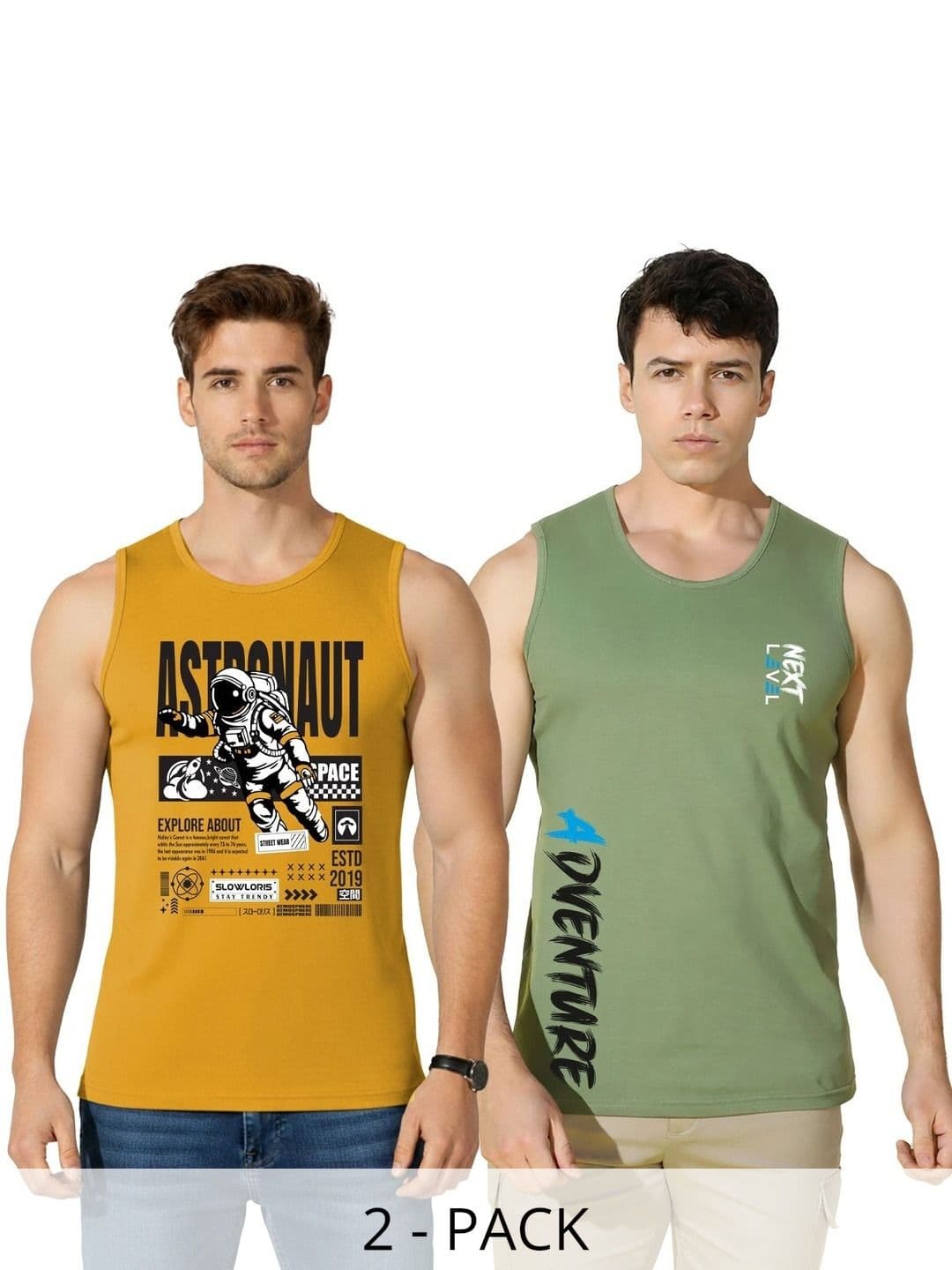 SLOWLORIS Men 2 Printed T-shirt - view 1