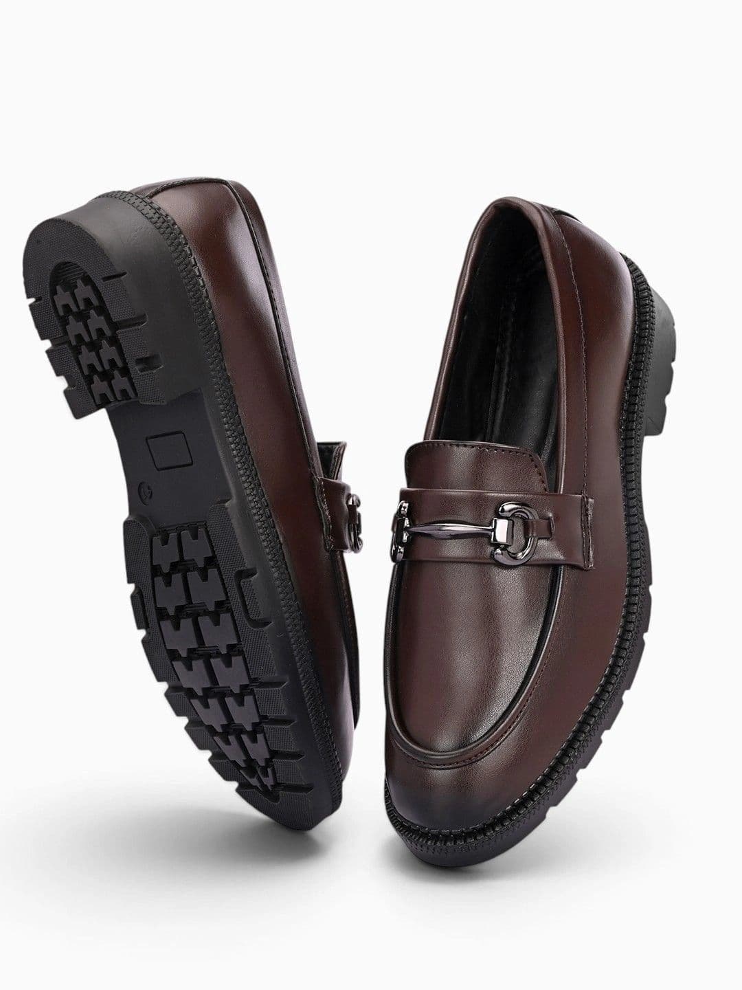 INVICTUS Men PU Round Toe Slip-On Loafers Shoes thumbnail 5