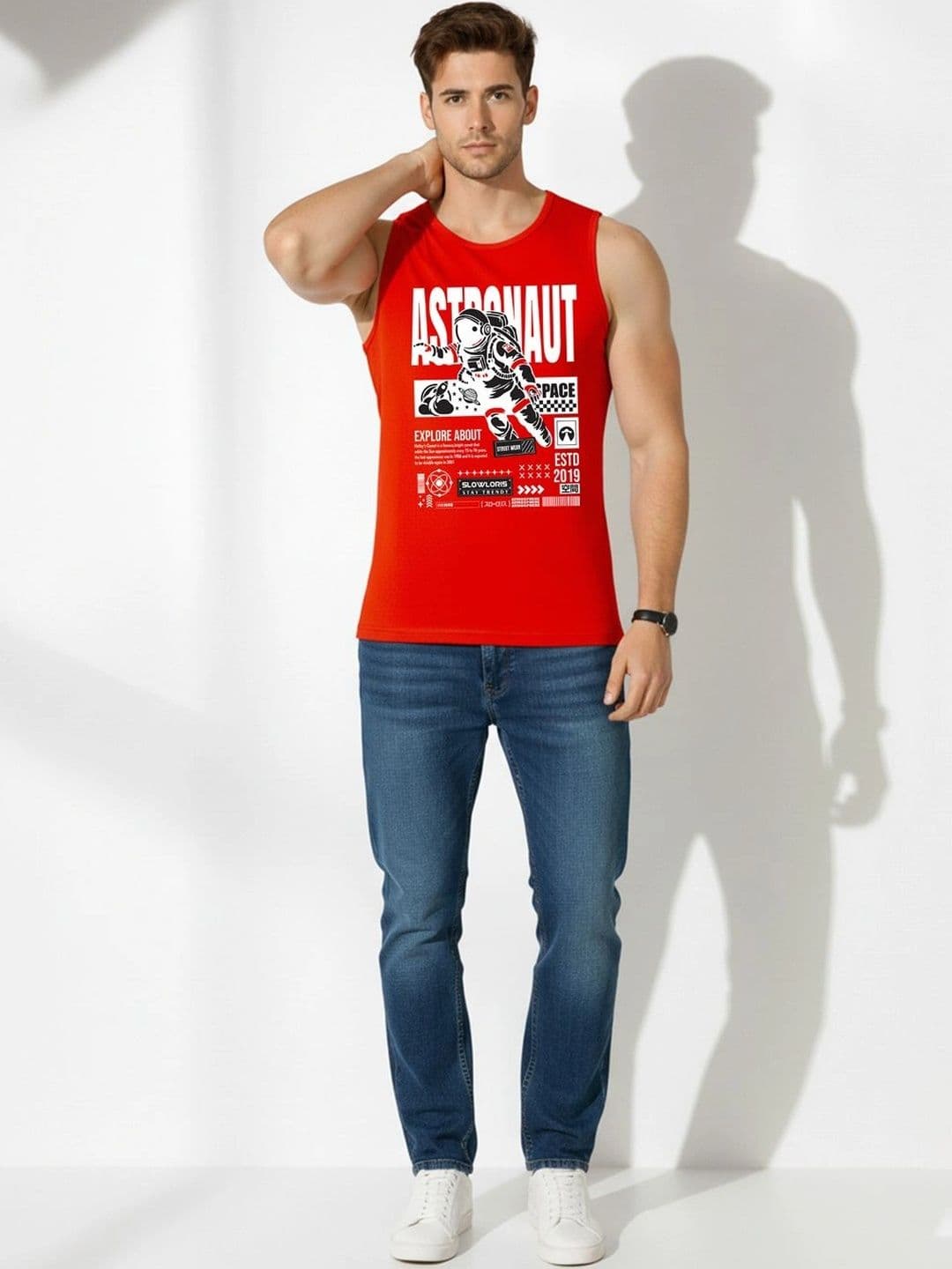 CRYPTIC Men 2 Sleevless Round neck  Printed T-shirt thumbnail 4