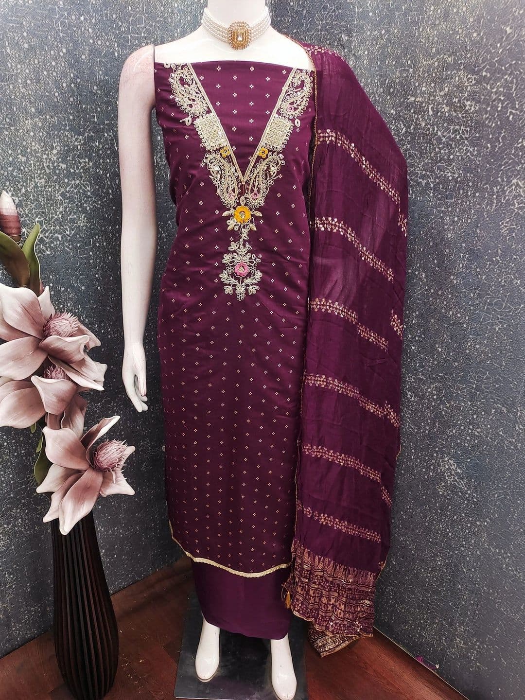 TAVAS Unstitched Dress Material thumbnail 3