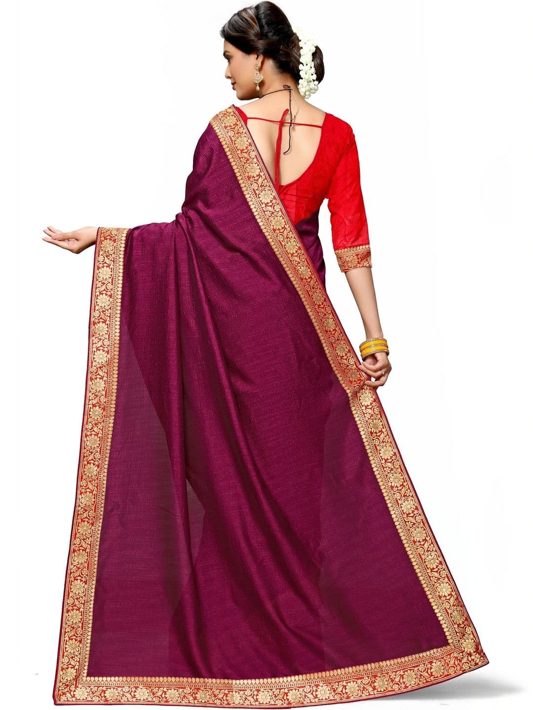 TINA FASHION Tie and Dye Zari Silk Blend Fusion Bomkai silk Saree thumbnail 2