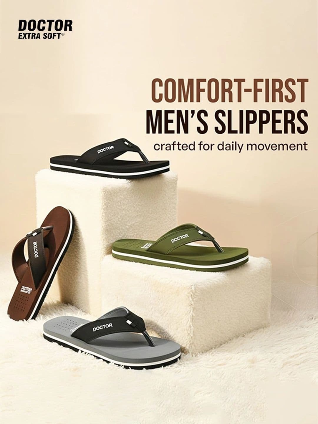 DOCTOR EXTRA SOFT Men Orthopedic Non-Slip Thong Flip-Flops thumbnail 7