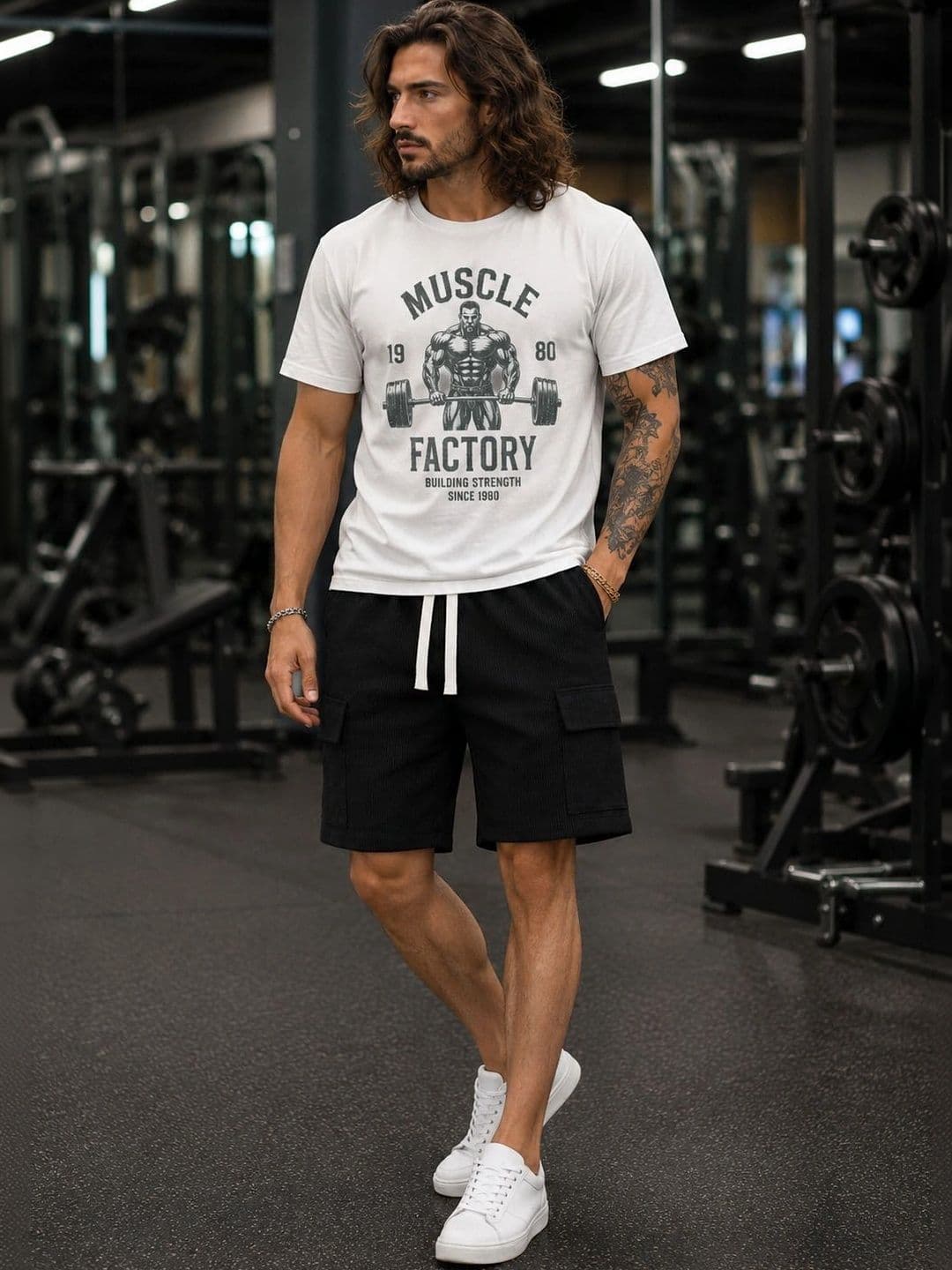 Mast & Harbour Men Training or Gym Cargo Shorts - view 1