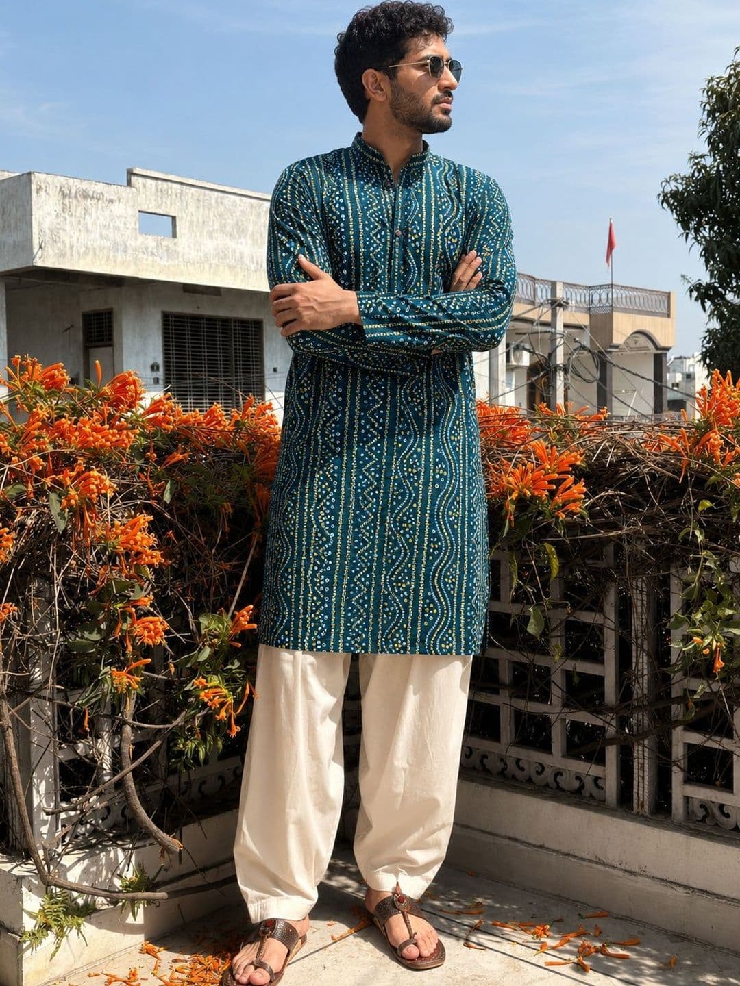 Anouk Men Ethnic Motifs Printed Indie Prints Kurta - view 1