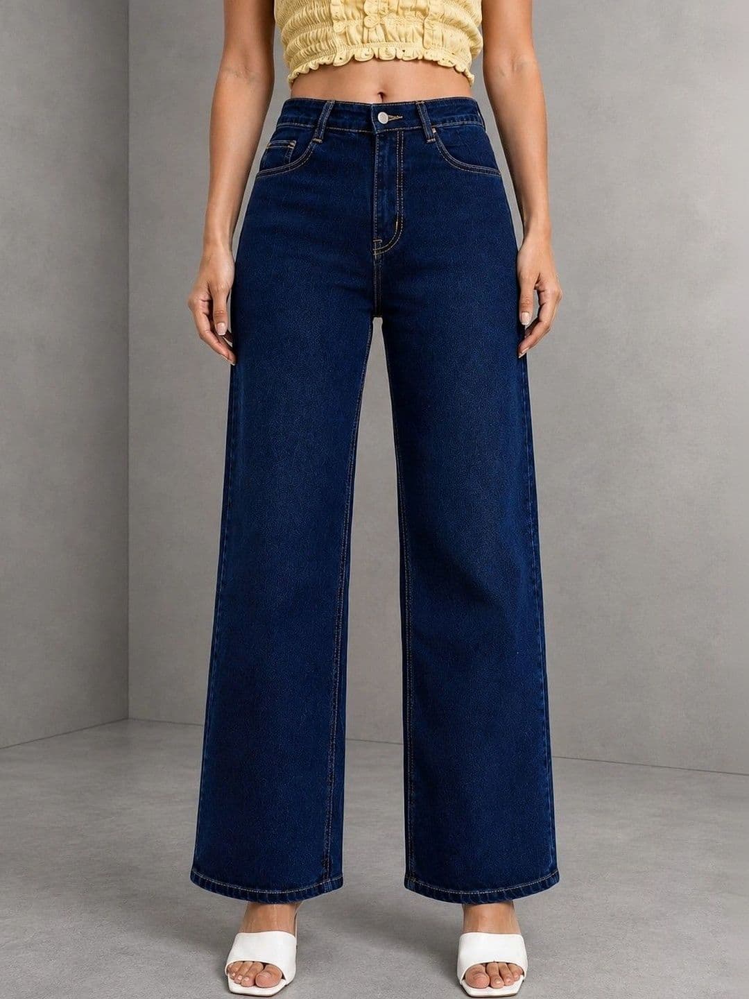 DressBerry Women Comfort Wide Leg High-Rise Stretchable Jeans - view 1