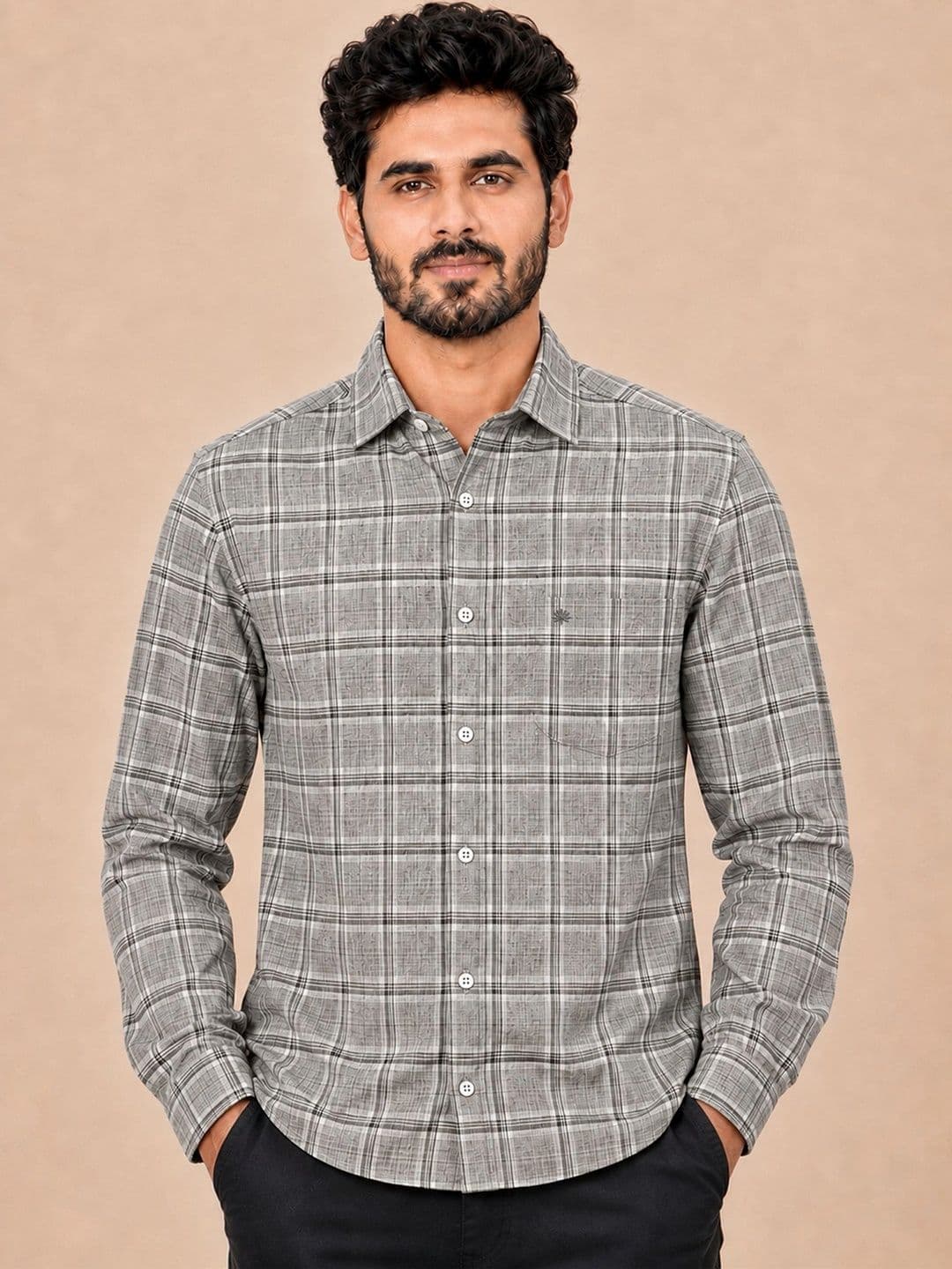 Chennis Men Slim Fit Checked Casual Shirt - view 1