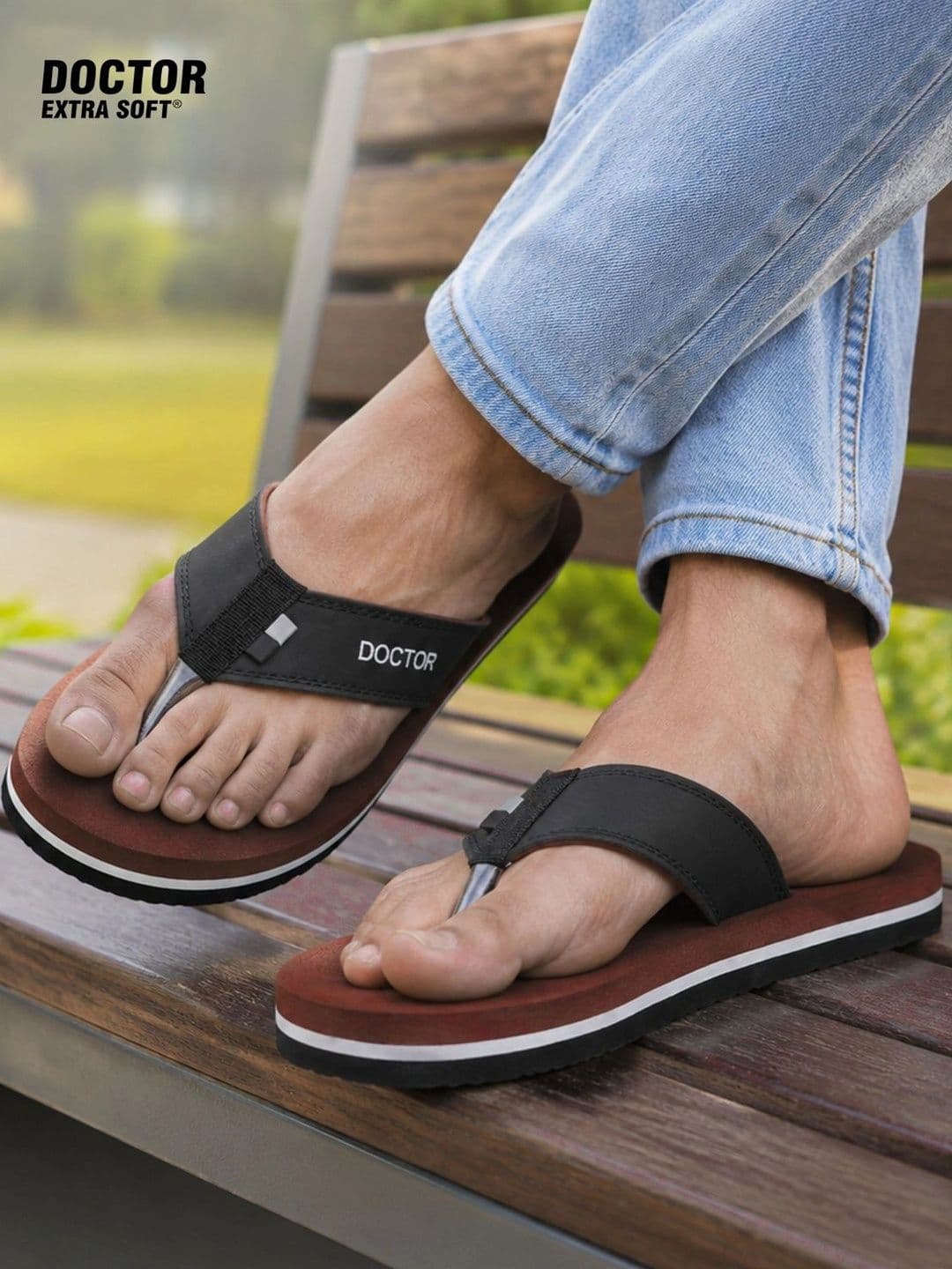 DOCTOR EXTRA SOFT Men Orthopedic Non-Slip Thong Flip-Flops - view 1