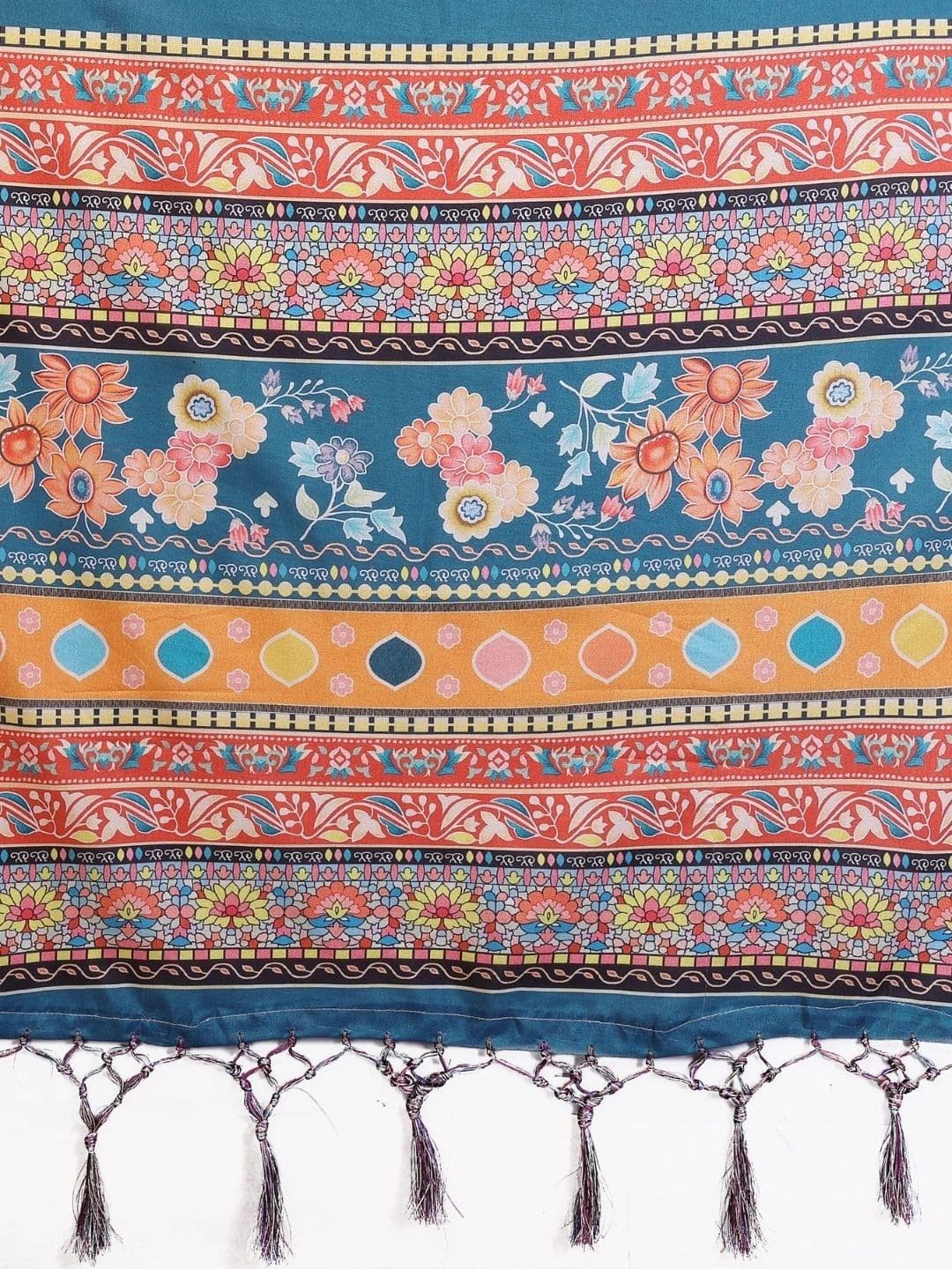 Mitera Floral Designer Saree thumbnail 7