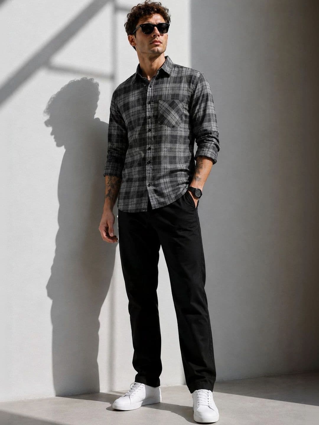 Mast & Harbour Men Comfort Tartan Checks Checked Casual Shirt - view 1
