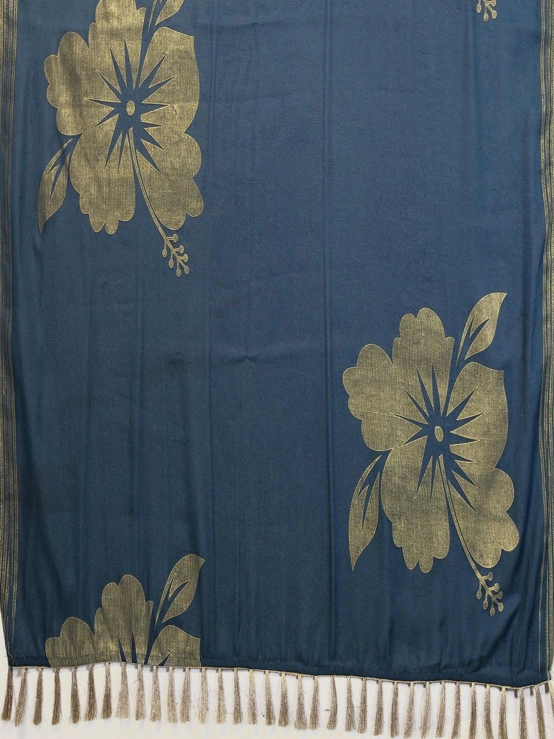 Pixie lane Floral Zari Pure Georgette Saree thumbnail 3