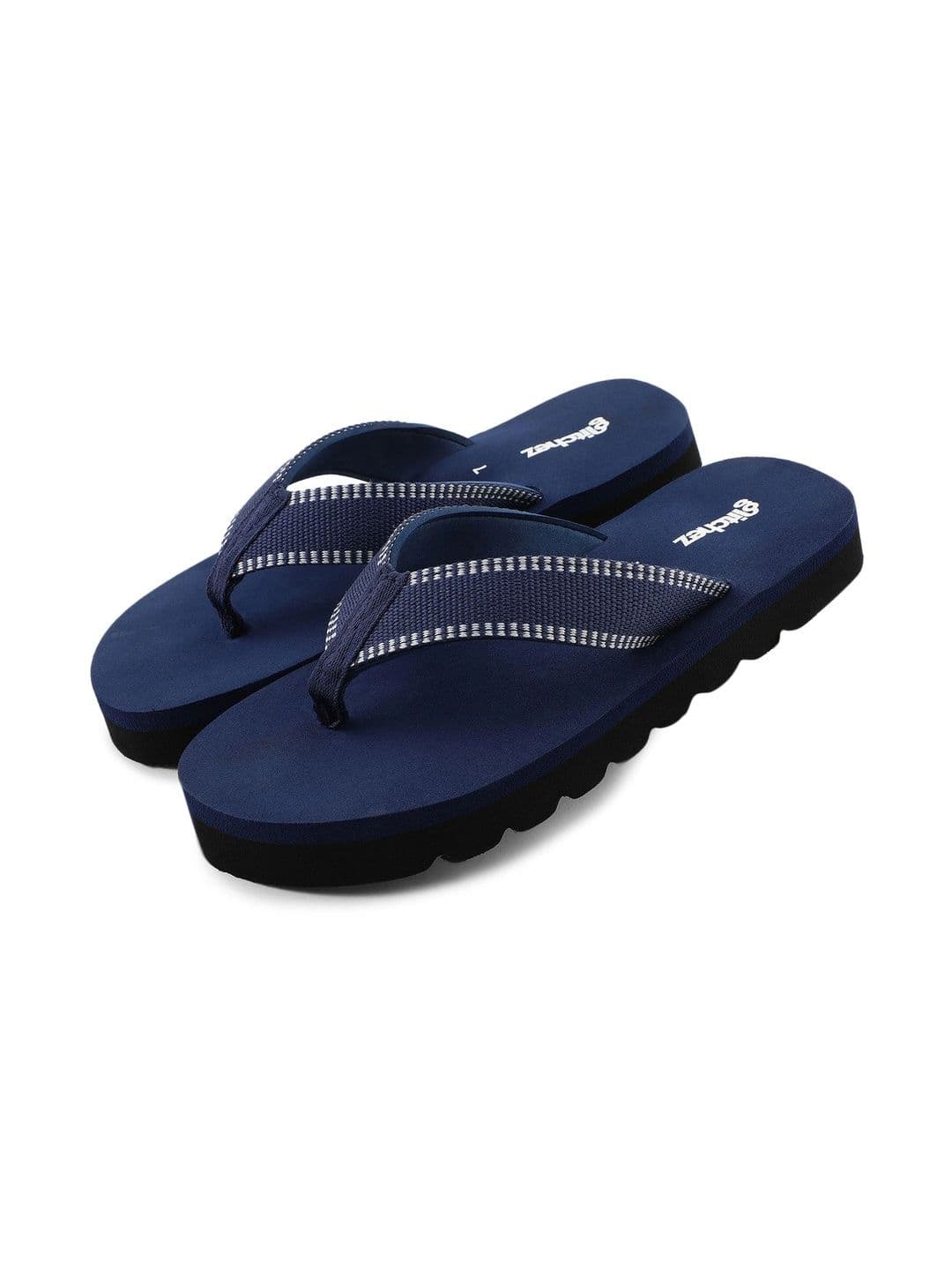 glitchez Men Striped Rubber Thong Flip-Flops thumbnail 2
