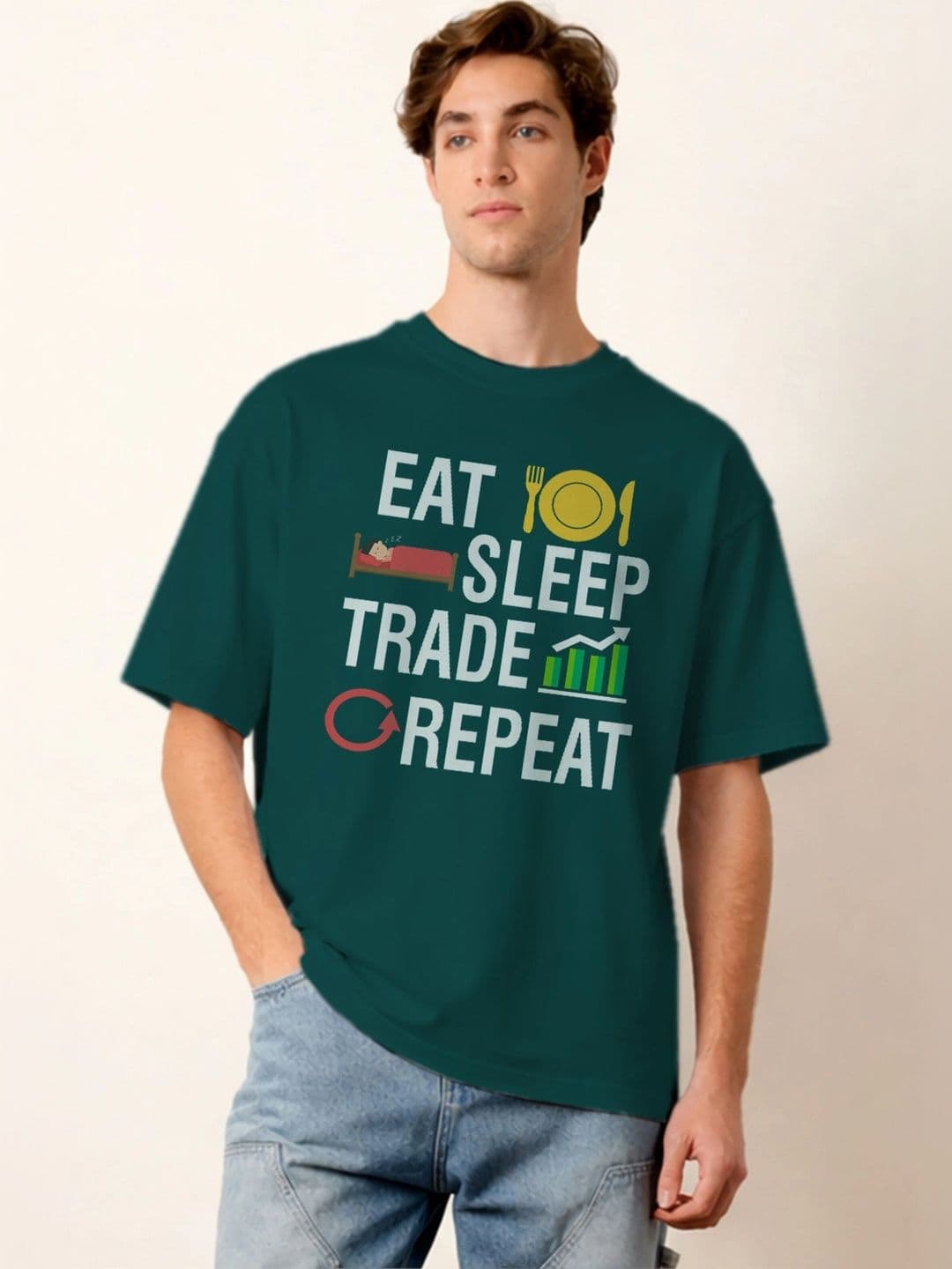 Moda rapido X TOGS & TERRE Men Typography Printed Organic Cotton Blend T-shirt - view 1
