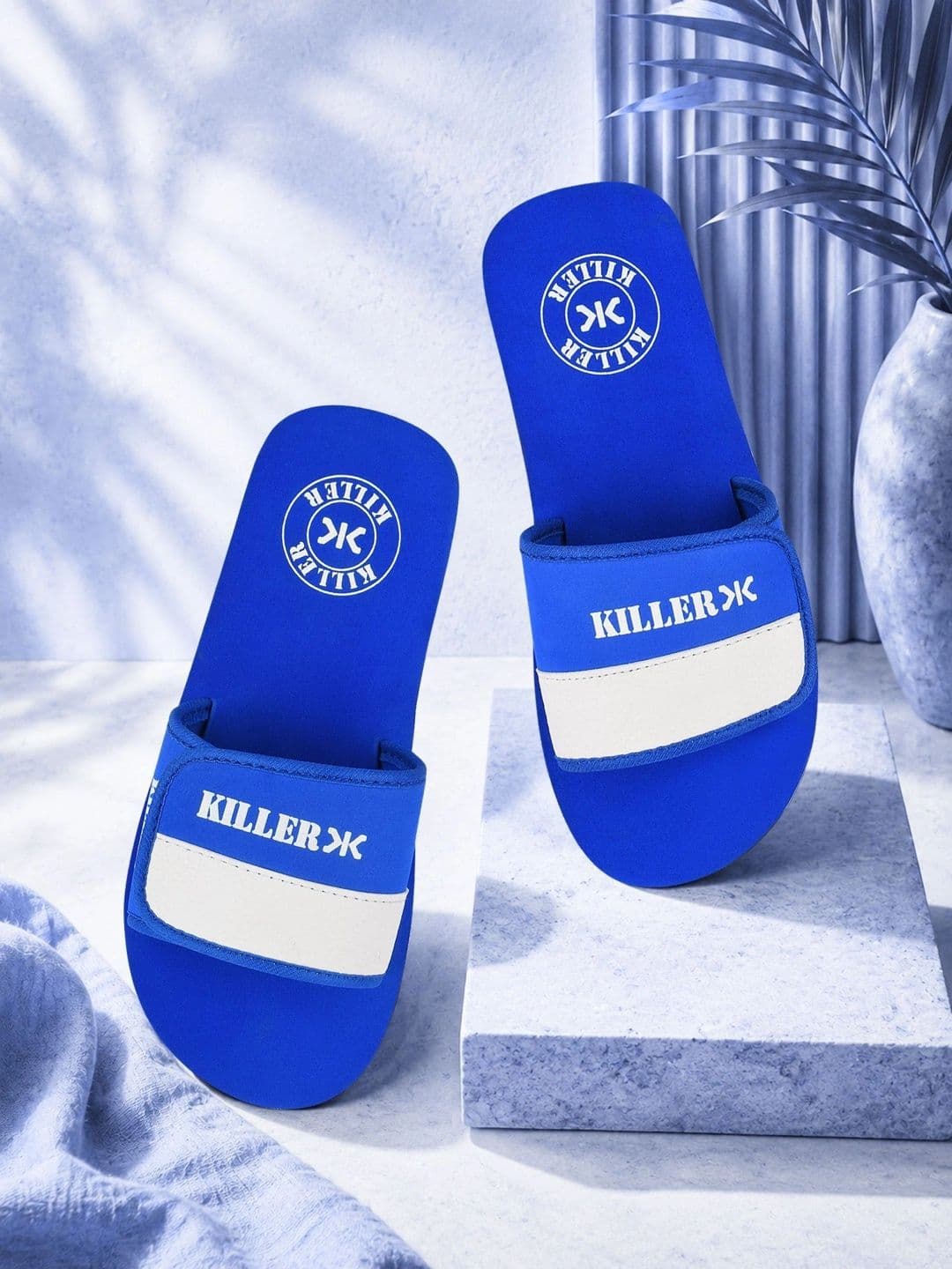 Killer Men Colourblocked Sliders - view 1