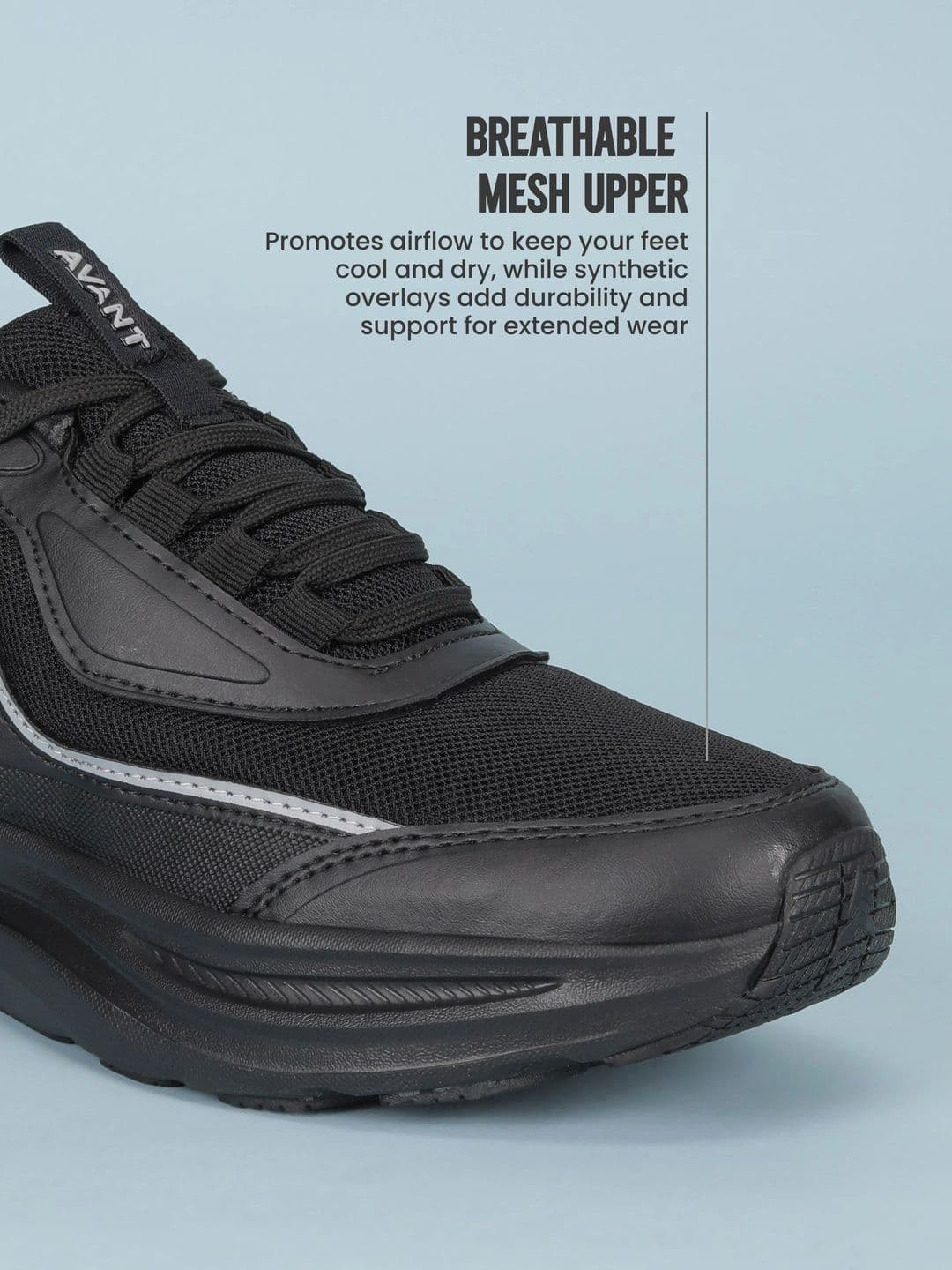 AVANT Men Zyvon Air Running - Black thumbnail 4