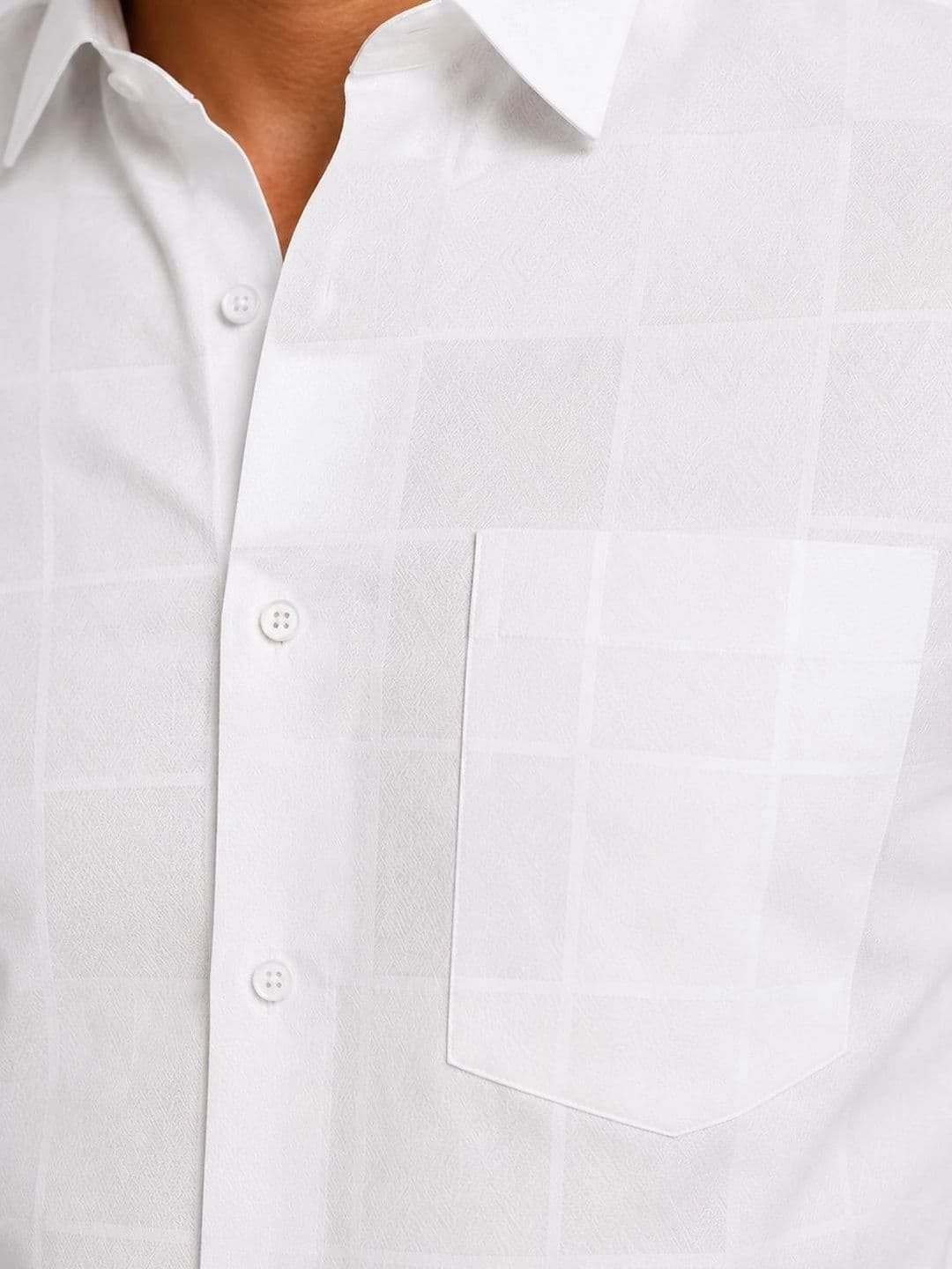ADRO Men Standard Windowpane Checks Casual Shirt thumbnail 3