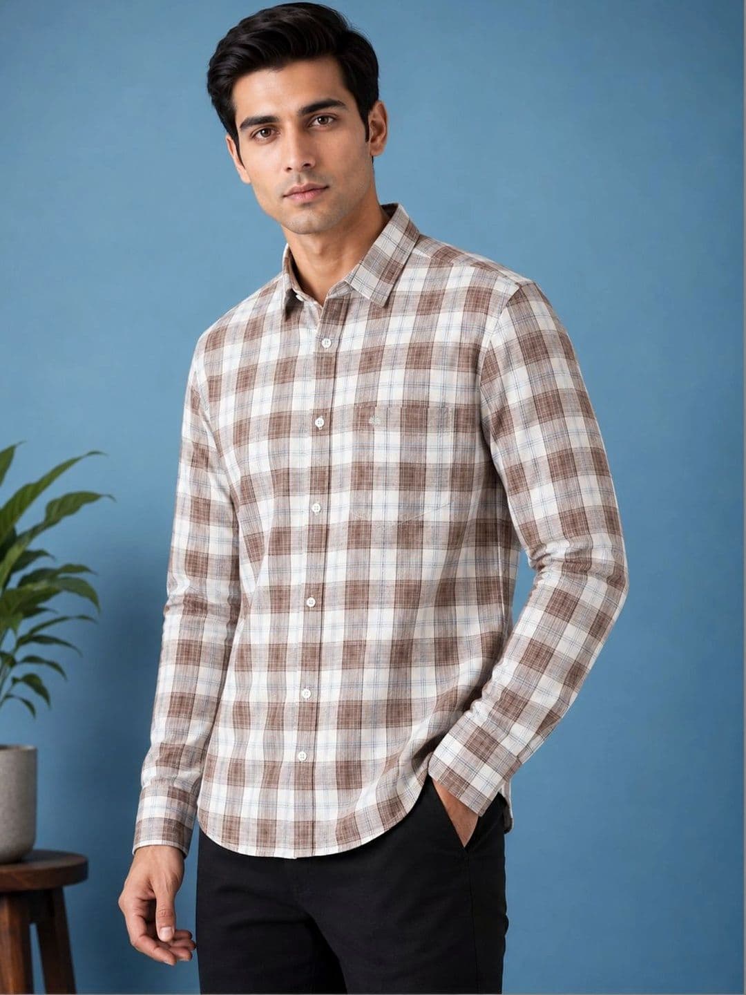 Chennis Men Slim Fit Checked Casual Shirt - view 1
