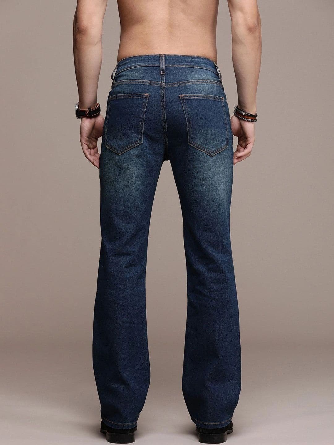 MAKPAK Men Mid-Rise Stretchable Bootcut Jeans thumbnail 5
