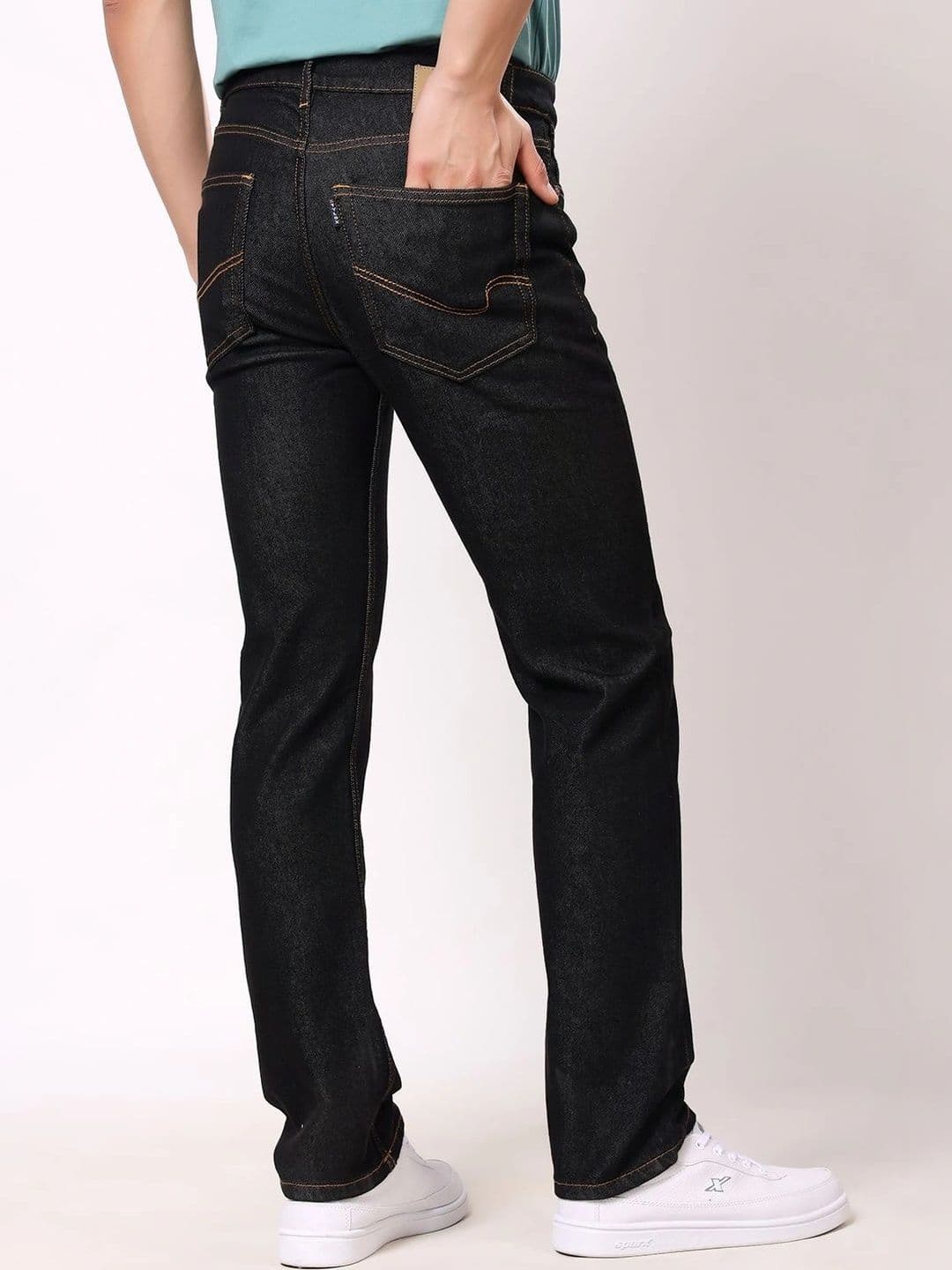 Stylox Men Comfort Relaxed Fit Mid-Rise Stretchable Jeans thumbnail 5