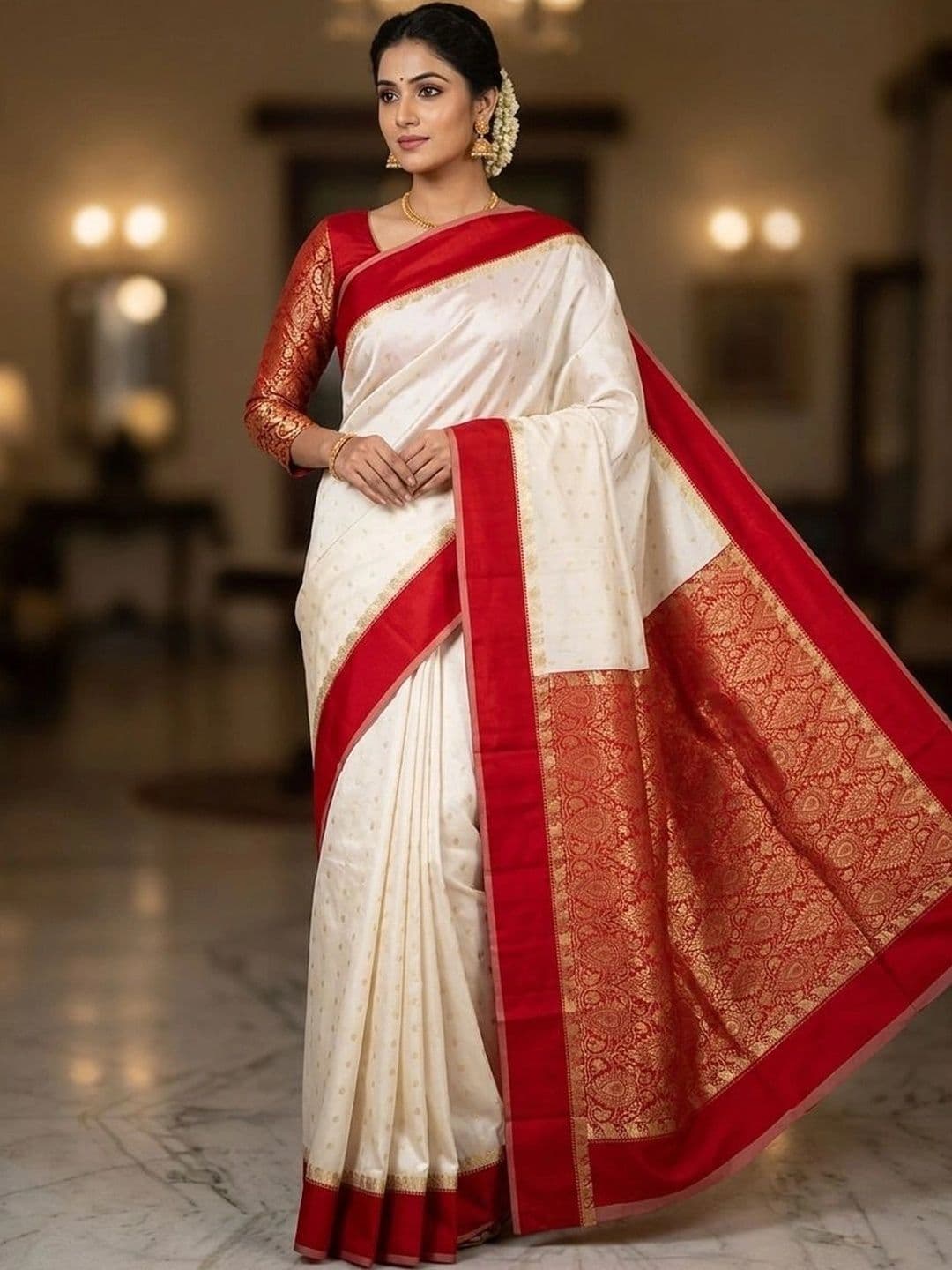 Silk Loomluxe Woven Design Zari Art Silk Saree thumbnail 5