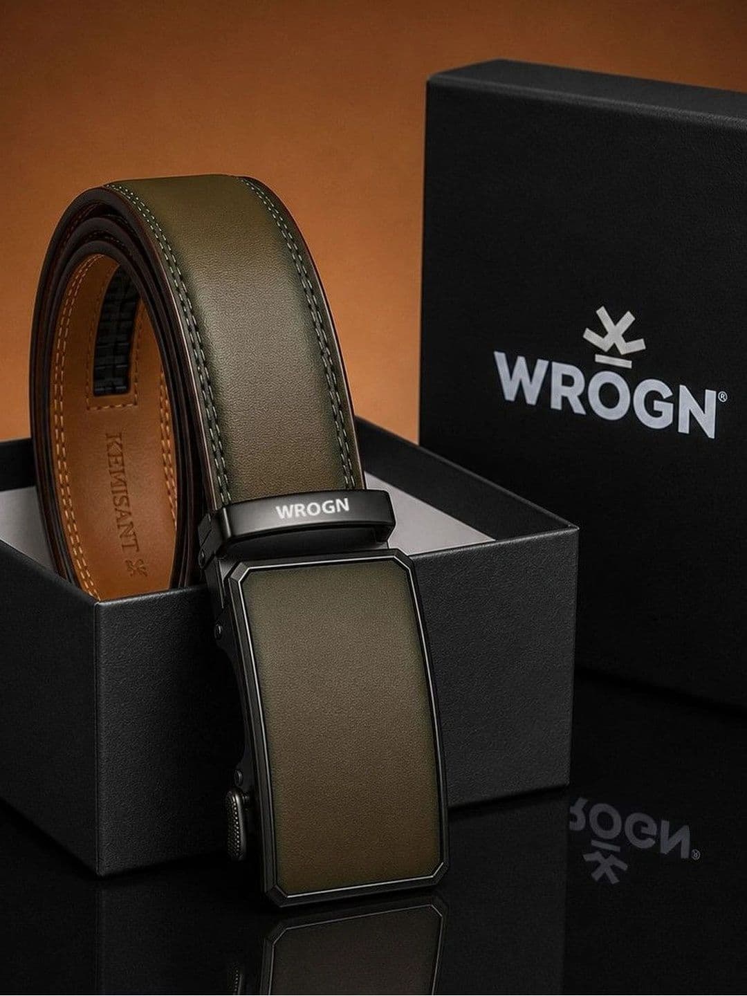 WROGN Men Solid PU Belt - view 1