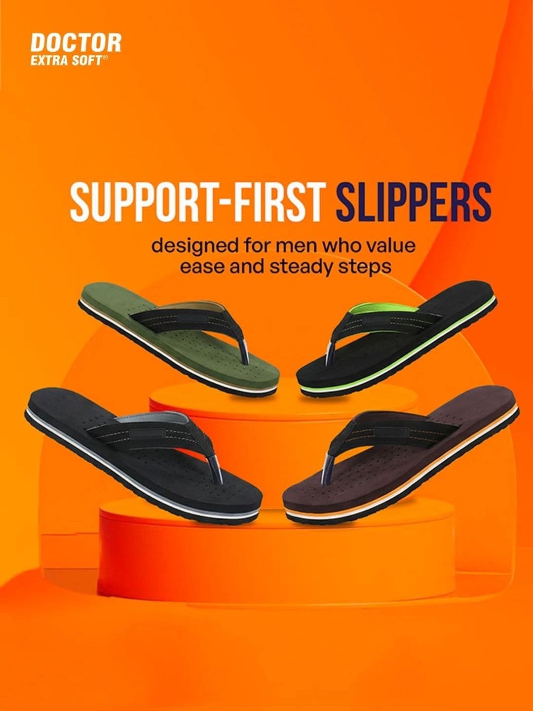 DOCTOR EXTRA SOFT Men Perforated Printed Thong Flip-Flops thumbnail 7