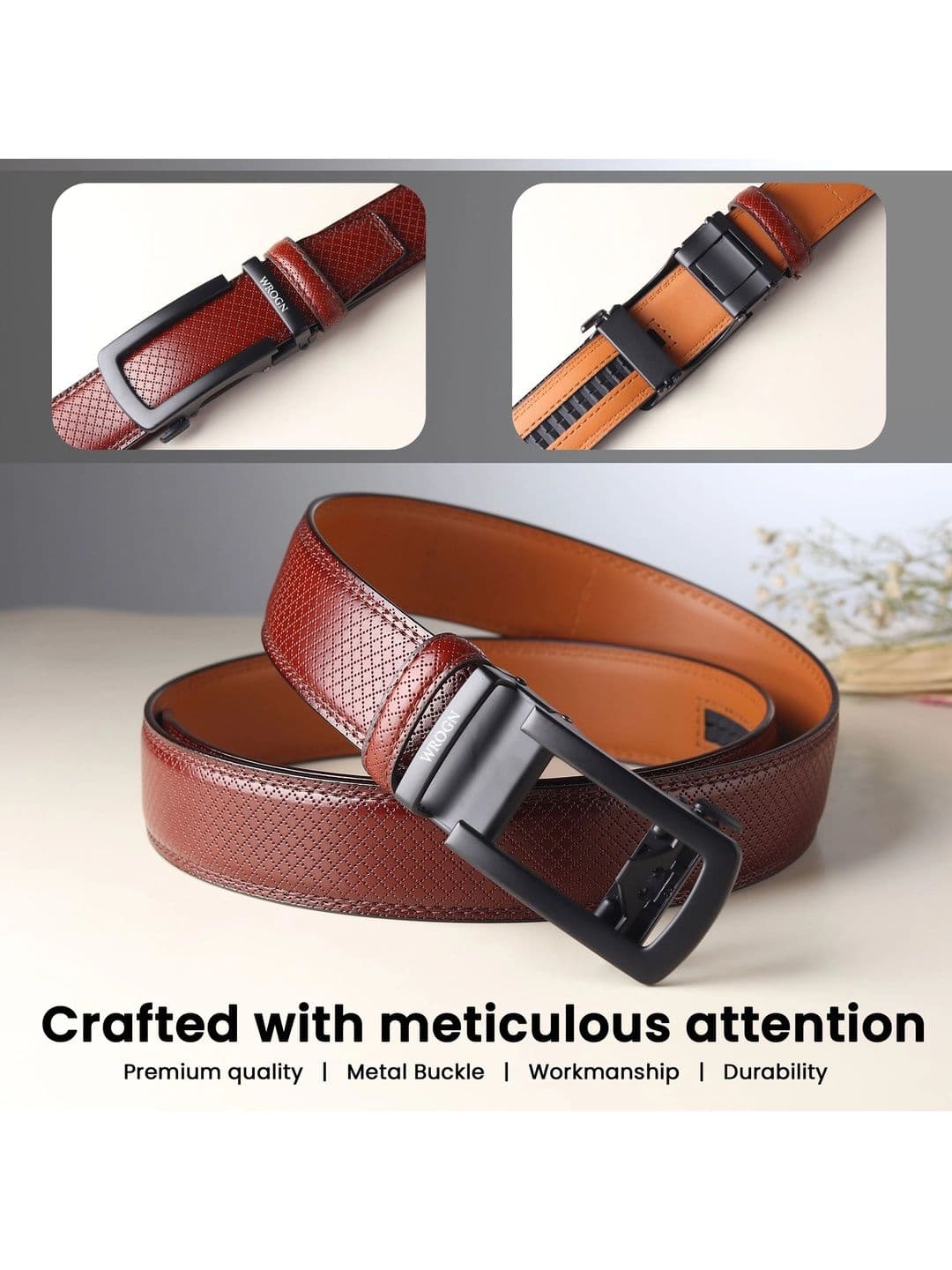 WROGN Men Textured PU Belt thumbnail 3