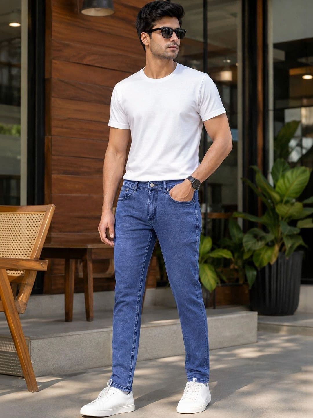 Global Jeans Men Regular Fit Mid-Rise Jeans - view 1