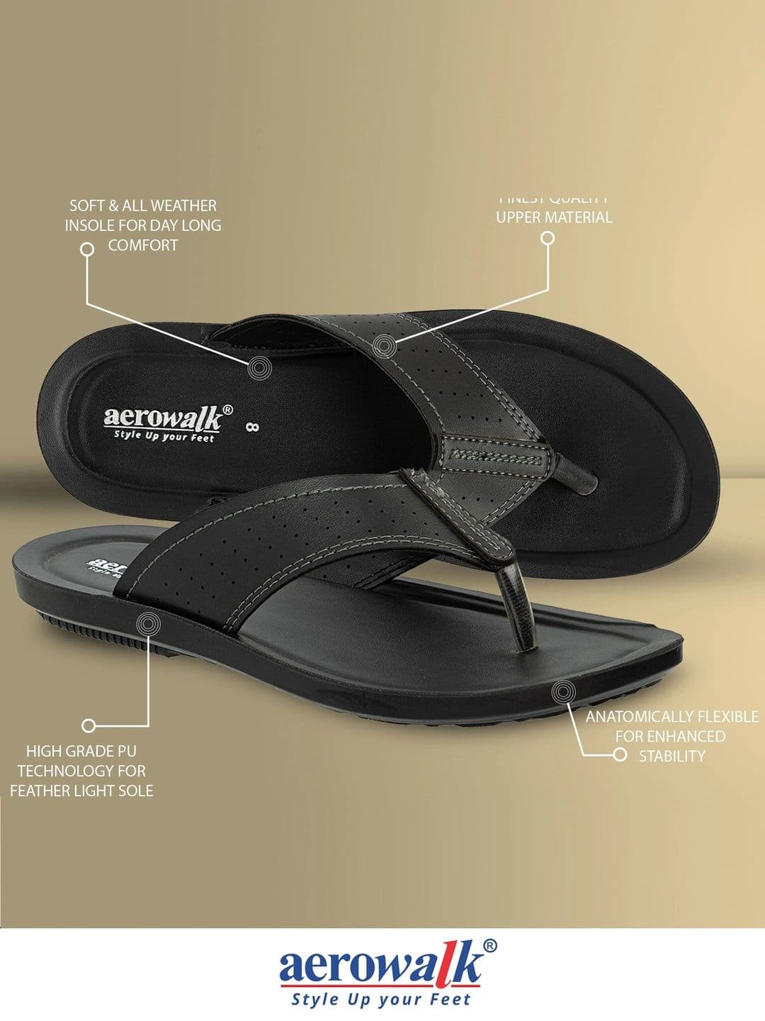 Aerowalk Men Comfort Sandals thumbnail 2