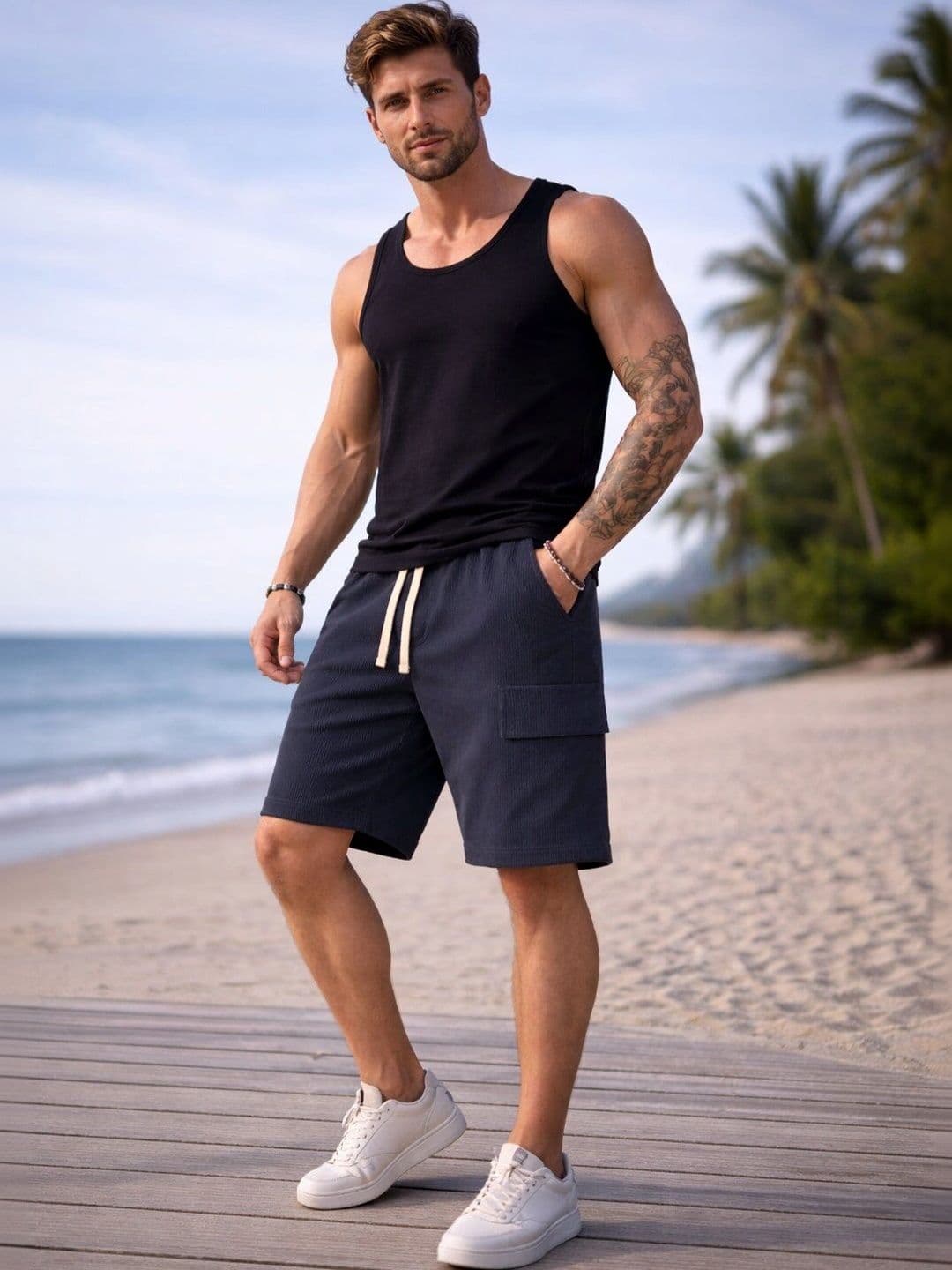 Mast & Harbour Men Cargo Shorts - view 1