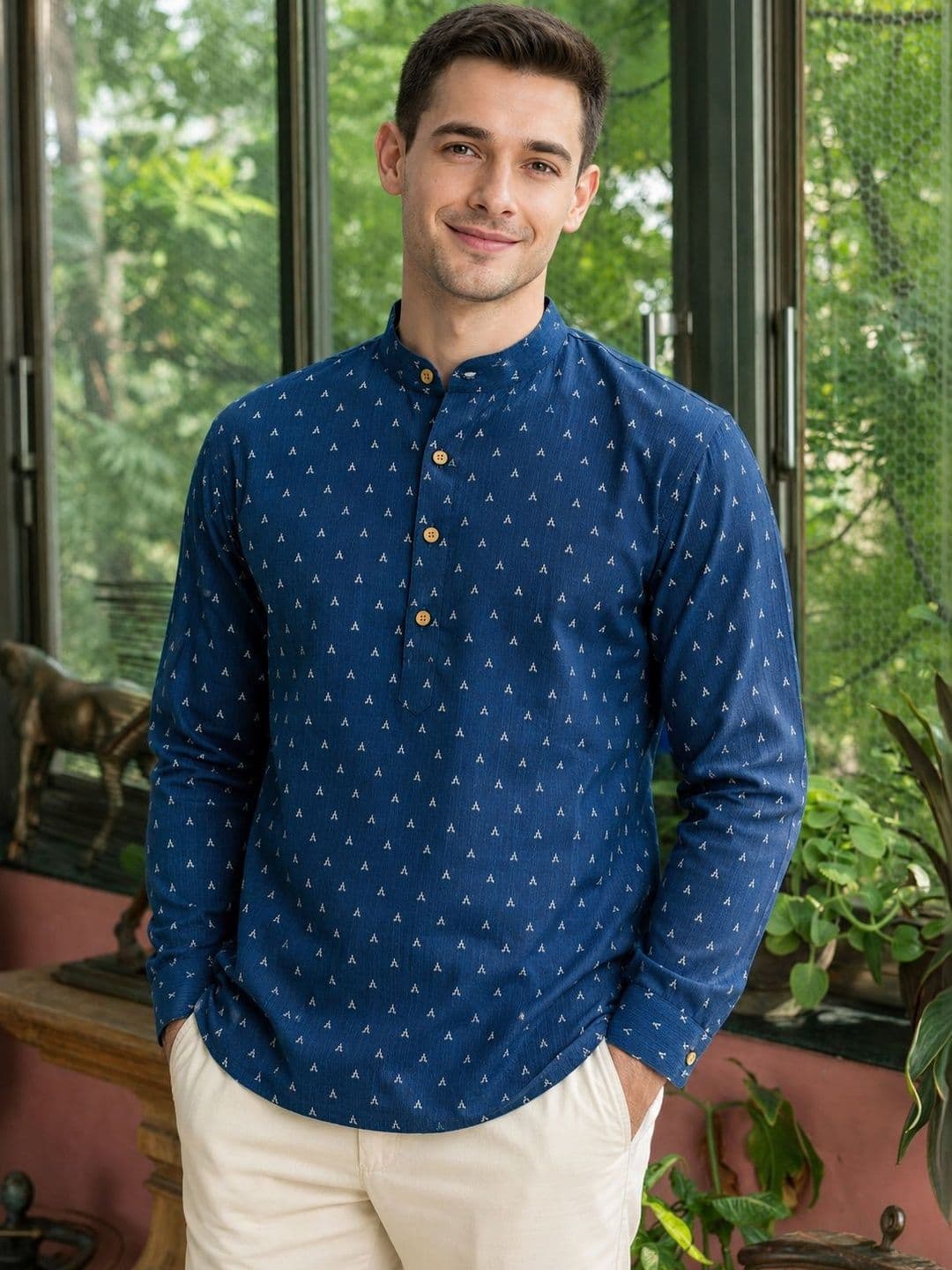 Anouk Men Ethnic Motifs Printed Kurta - view 1