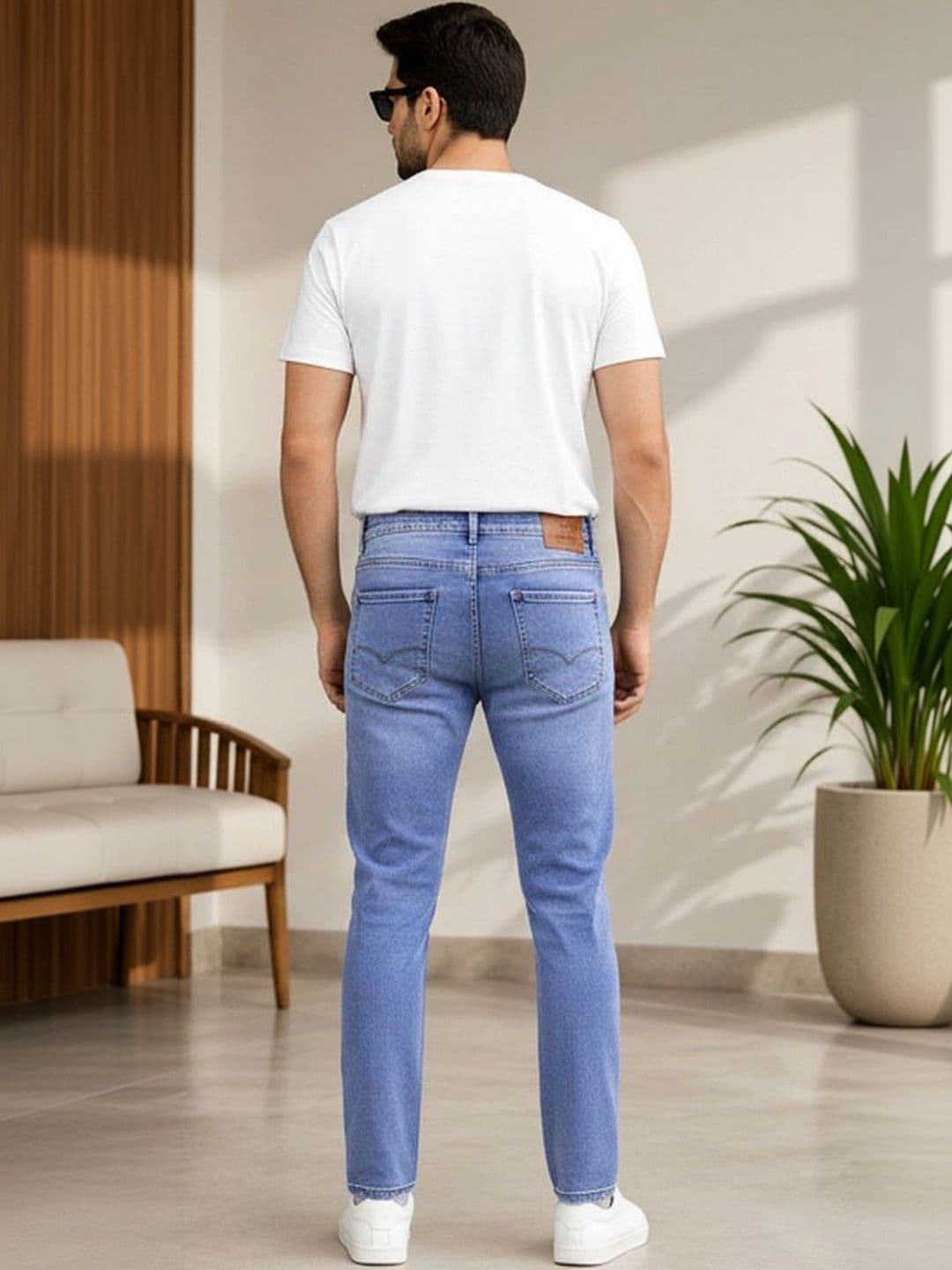 Global Jeans Men Regular Fit Mid-Rise Jeans thumbnail 3