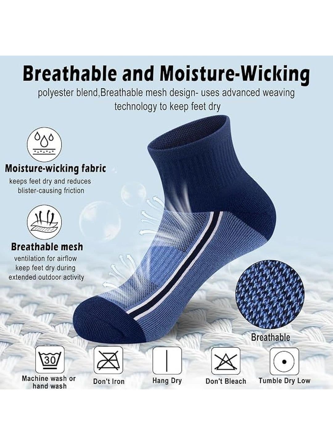 Moda Rapido Men Pack of 5 Cotton Blend Patterned Ankle Length Socks thumbnail 2