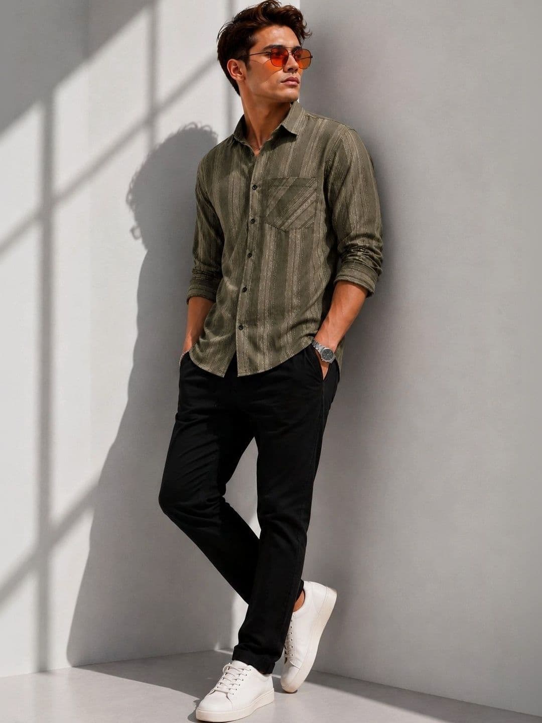 Mast & Harbour Men Comfort Striped Casual Shirt - view 1