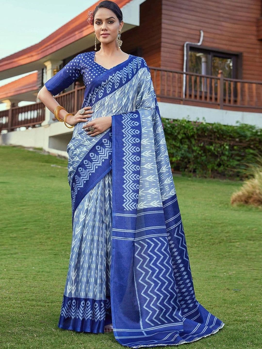 SANISA Ethnic Motifs Pure Cotton Saree thumbnail 2