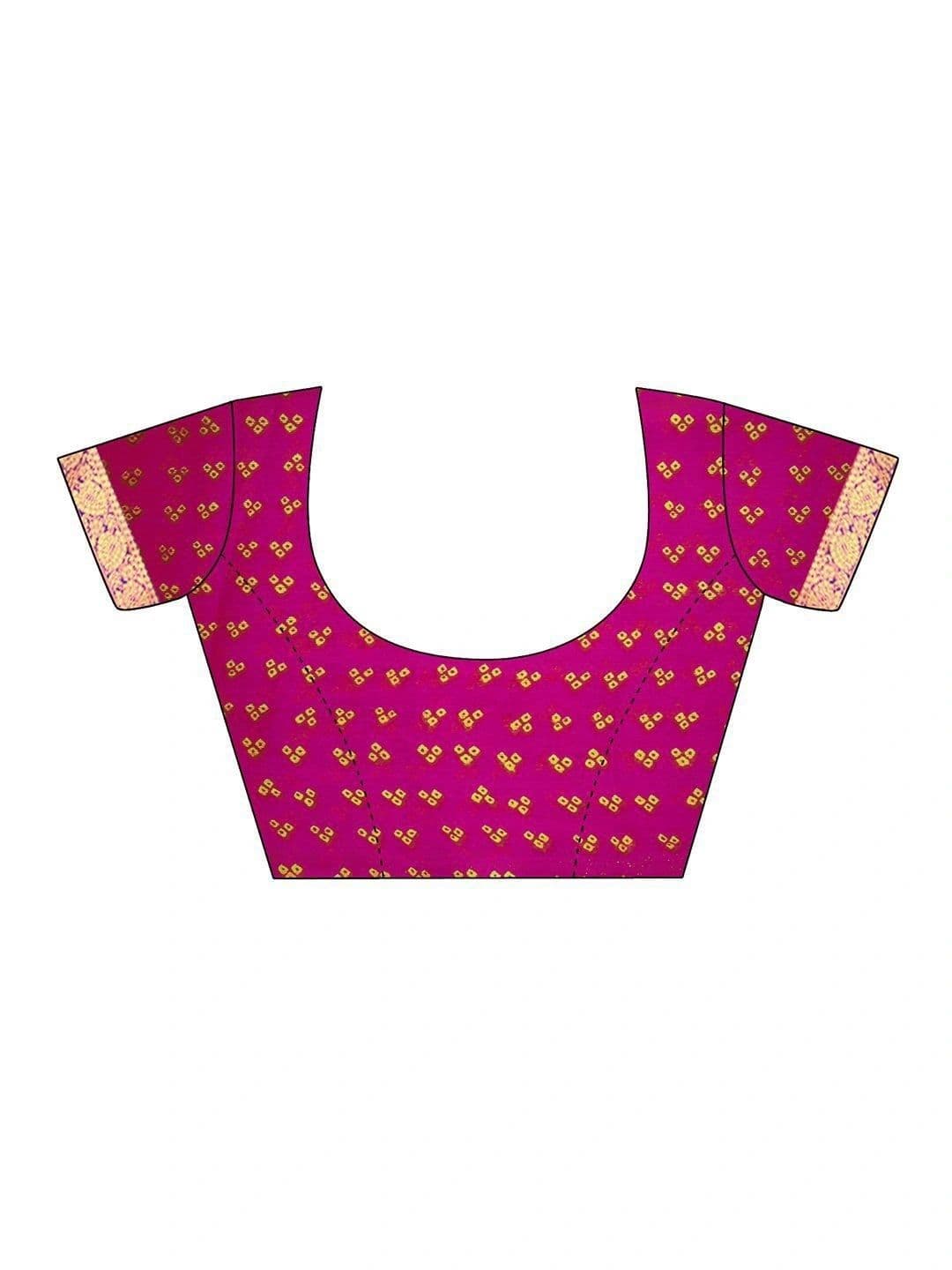 SANISA Bandhani Pure Chiffon Saree thumbnail 5