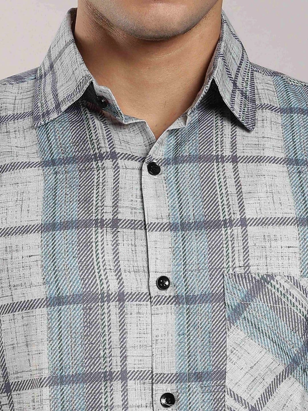 Mast & Harbour Men Comfort Checked Casual Shirt thumbnail 3